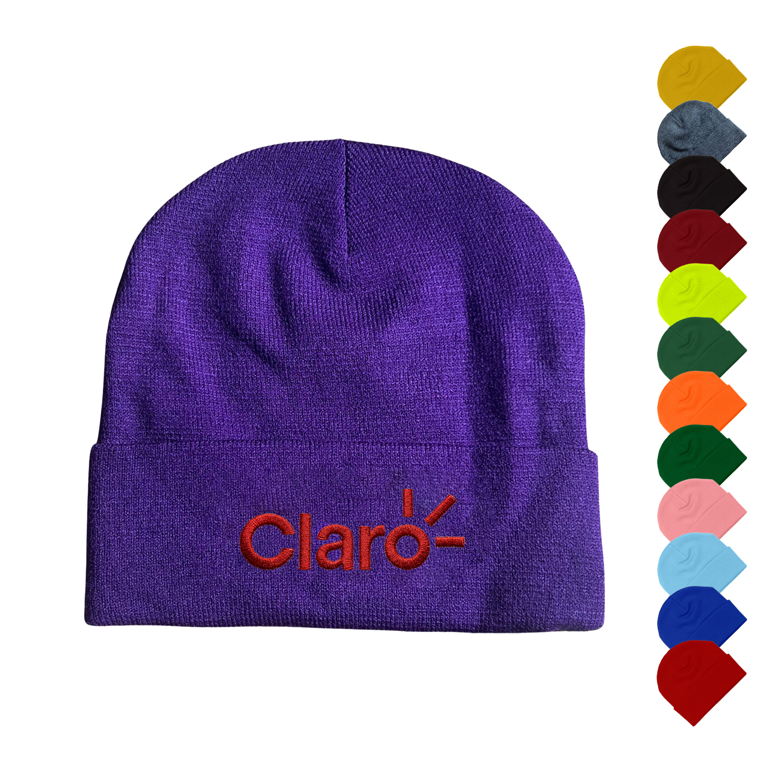 USA-Made Cuffed Embroidered Beanie (5K Stitches)