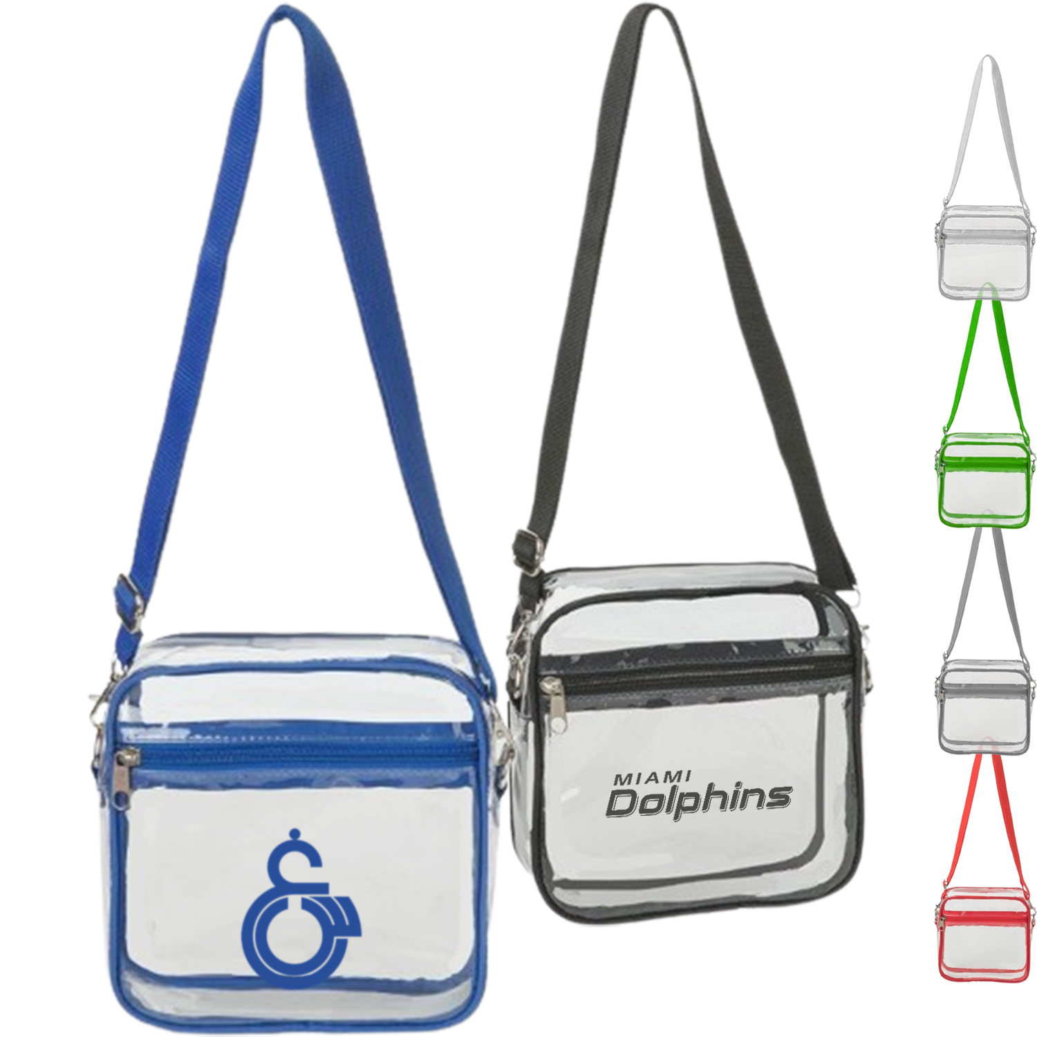 Stadium Approved Handbag Clear PVC Transparent Crossbody Bag