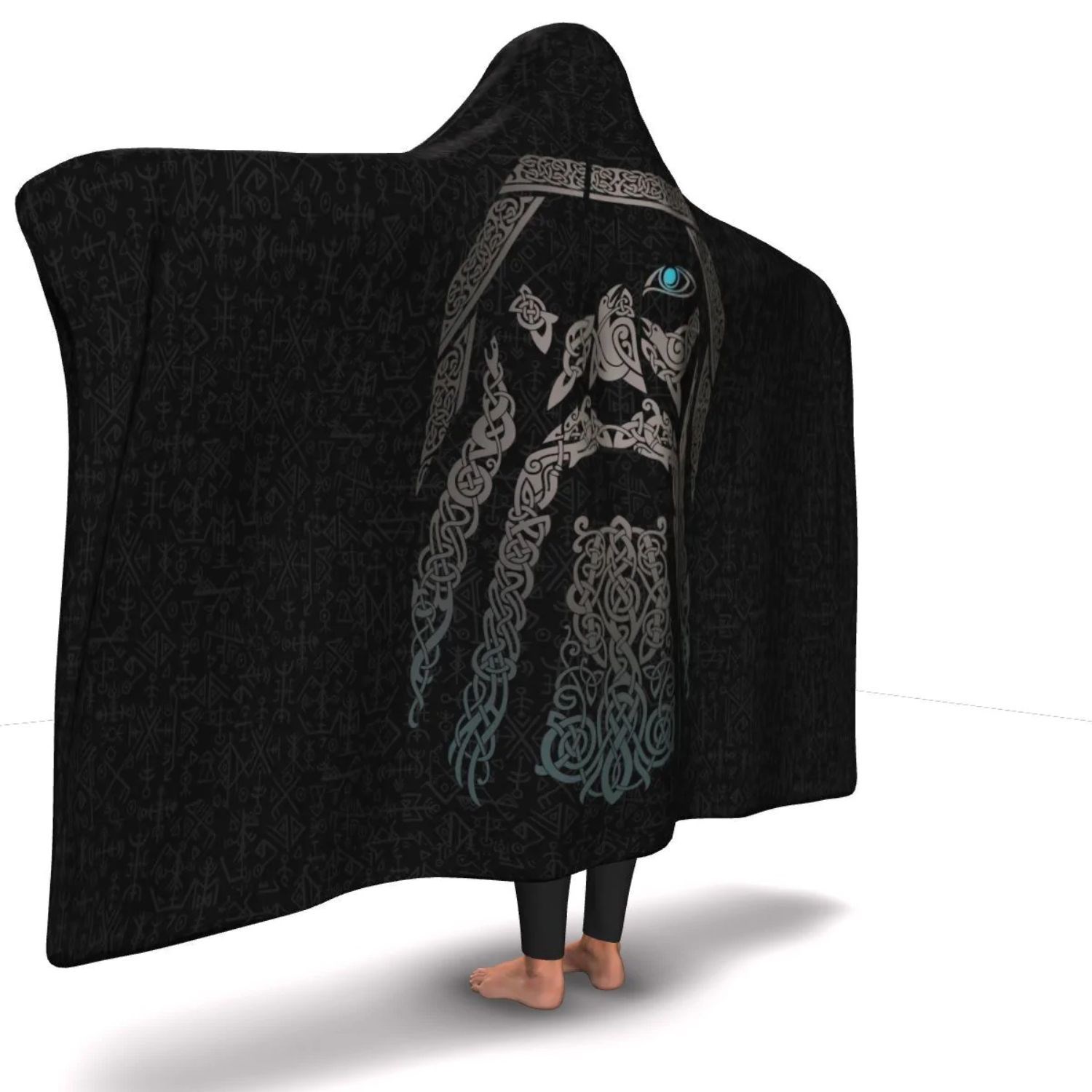 60x80 Oversize Sublimation Sherpa Hooded Blankets