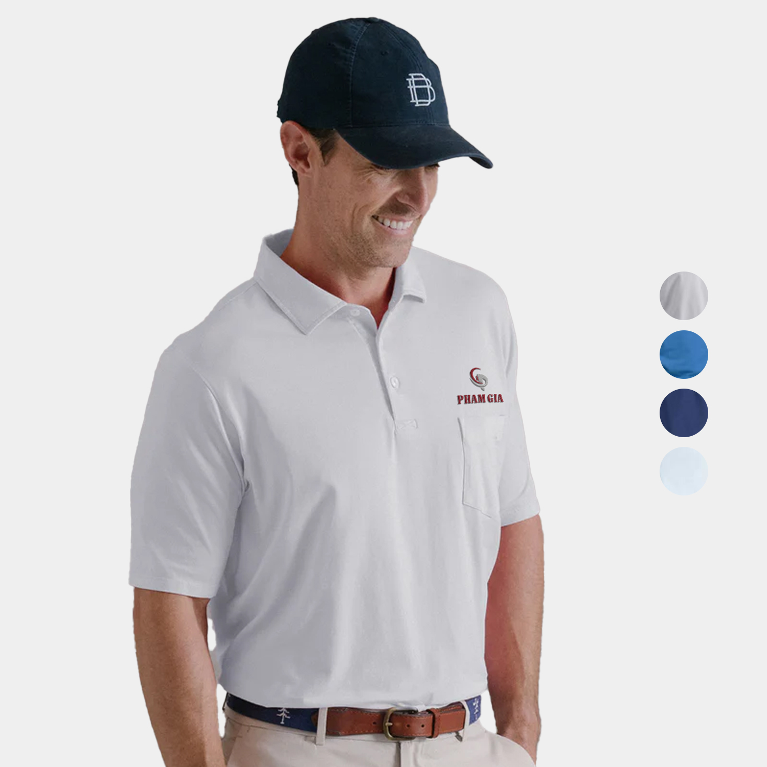 B. Draddy® Liam Polo with Soft Cotton Comfort and Included Ball Marker