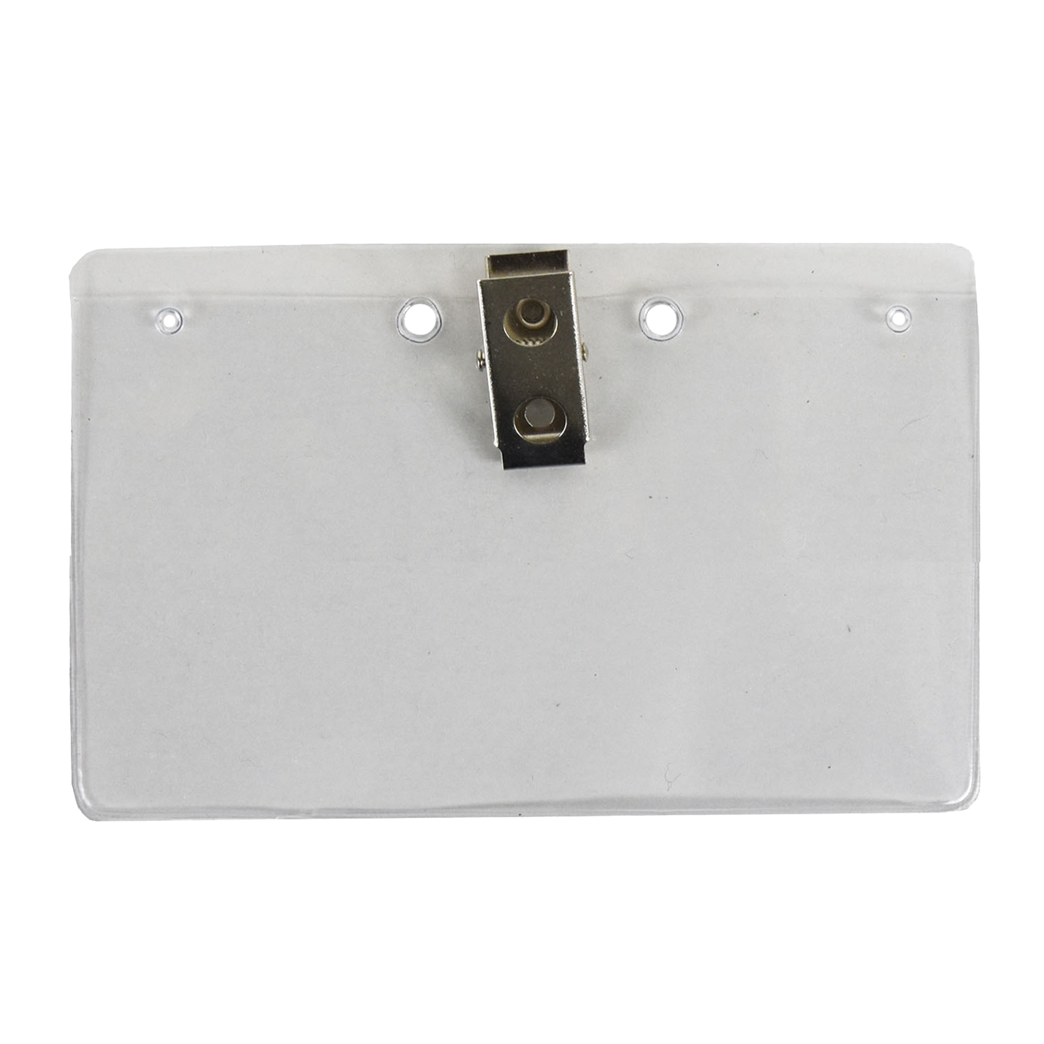 3.5x2.25 inch Horizontal Vinyl Badge Holder With Swivel Clip