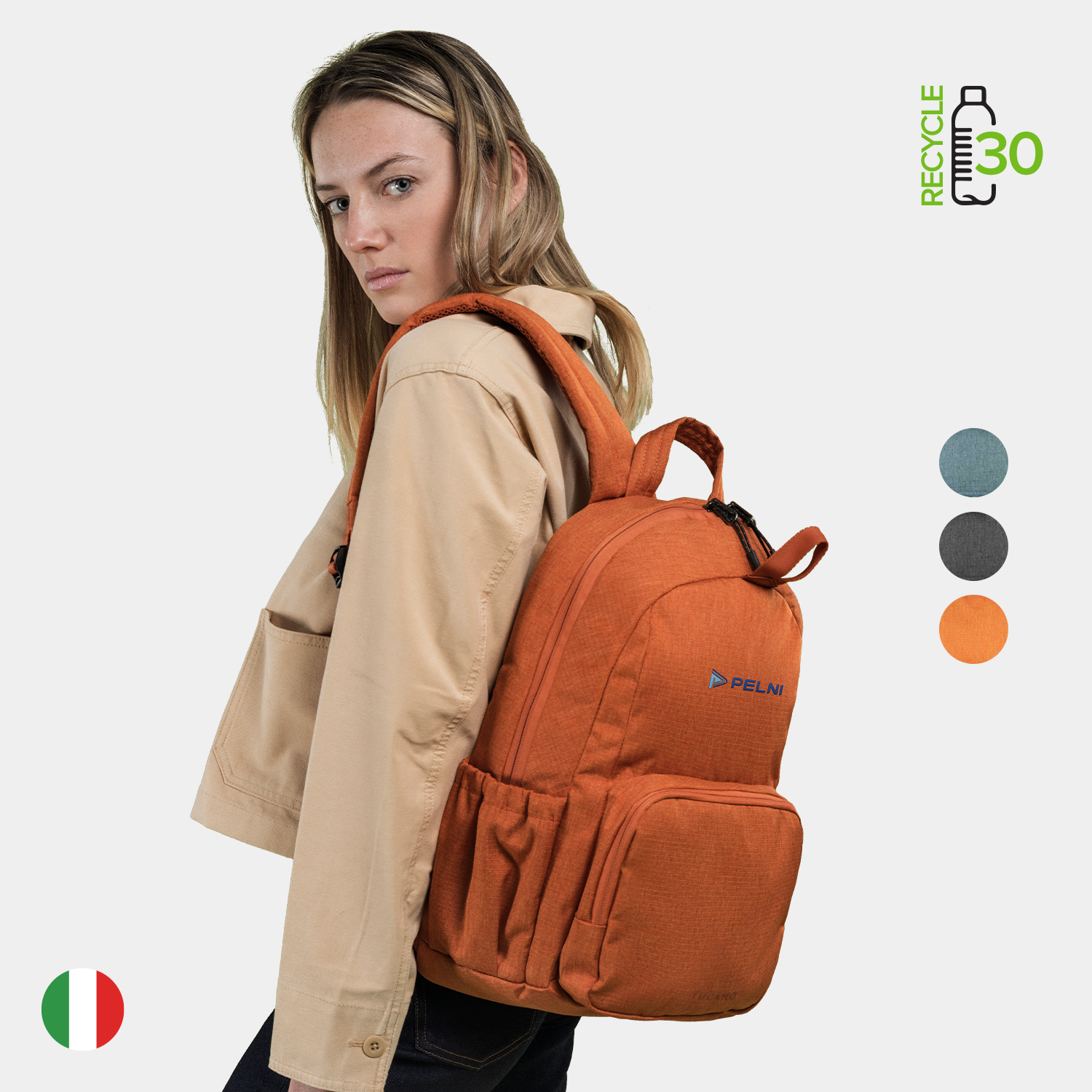 TUCANO® - Italy BIT Recycled Military Style Business Backpack