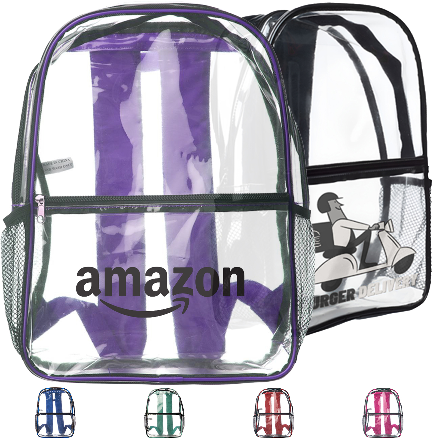 Heavy Duty PVC Transparent Backpack