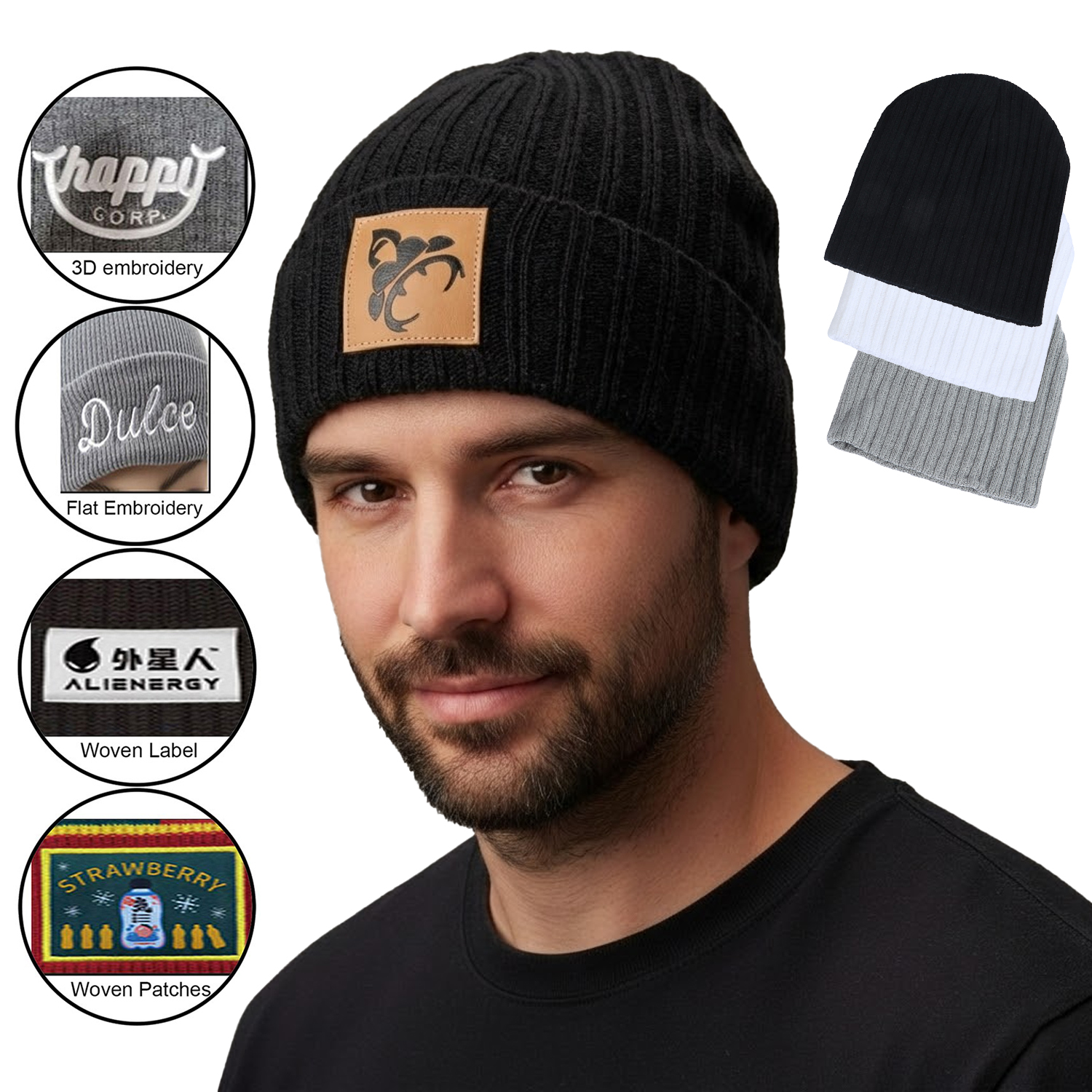Value Knitted Stripe Beanie