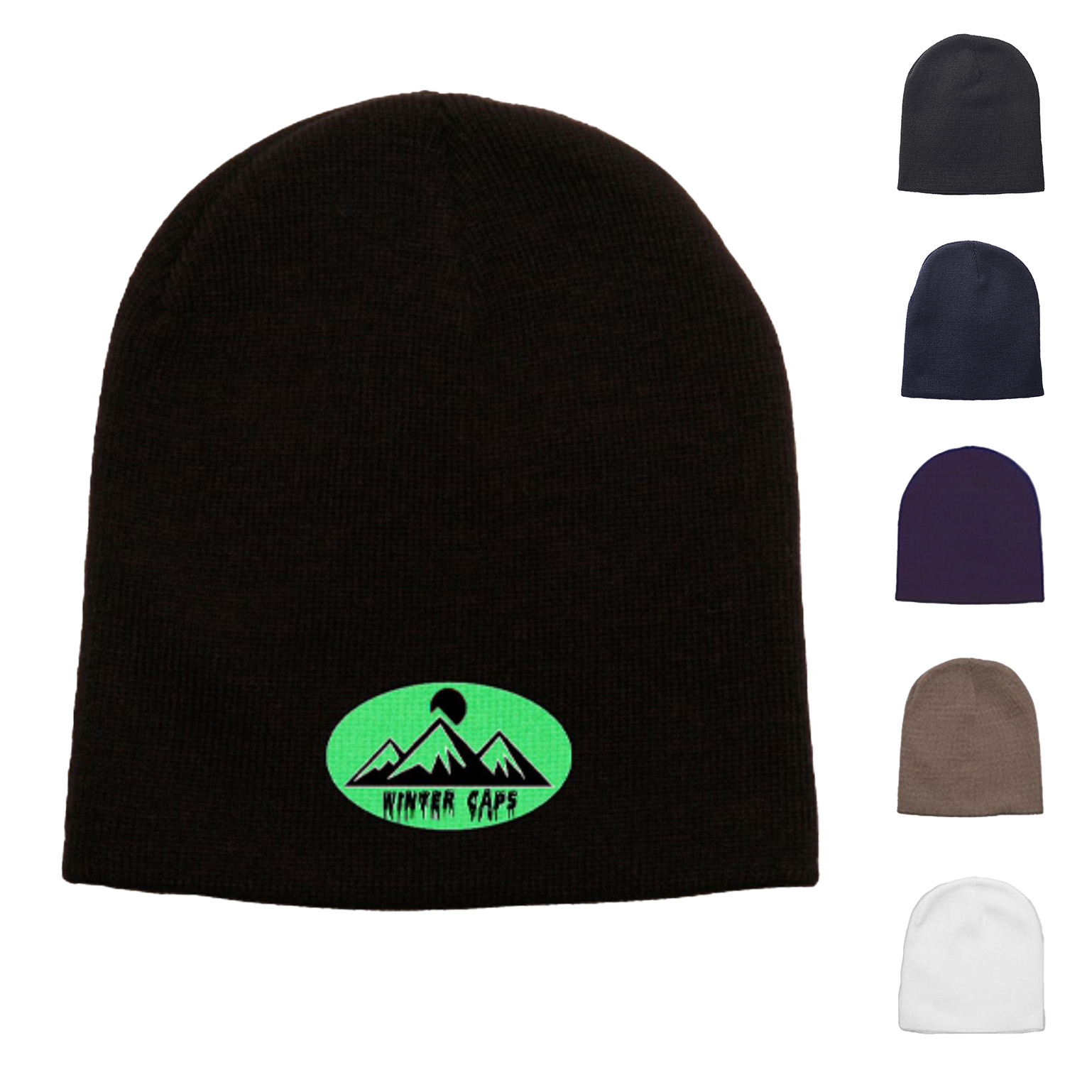 Beanie - Knit embroidered custom logo beanies