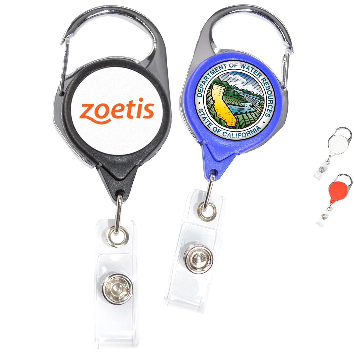 No-twist Carabiner Badge Reel