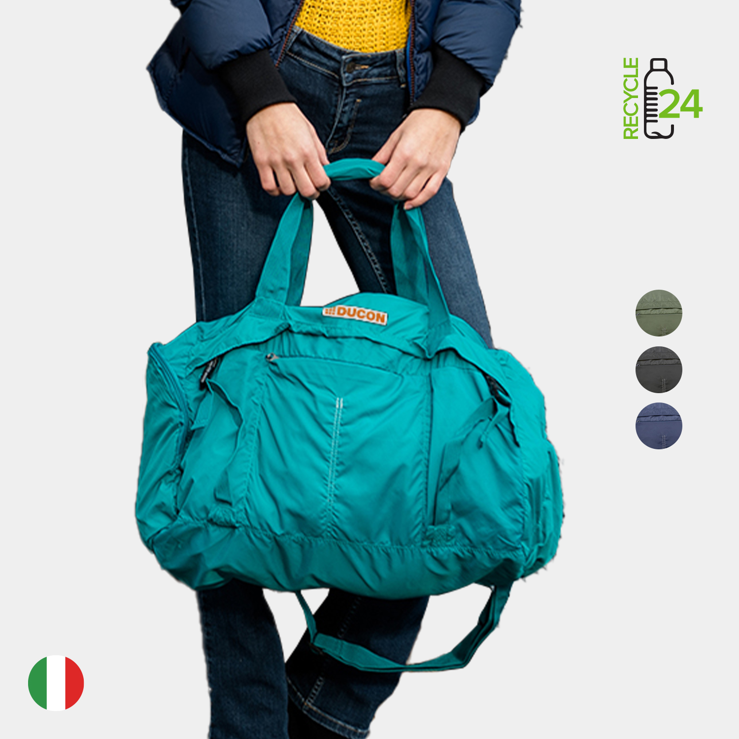 TUCANO - Italy® Recycled Exclusive Foldable Duffle Bag