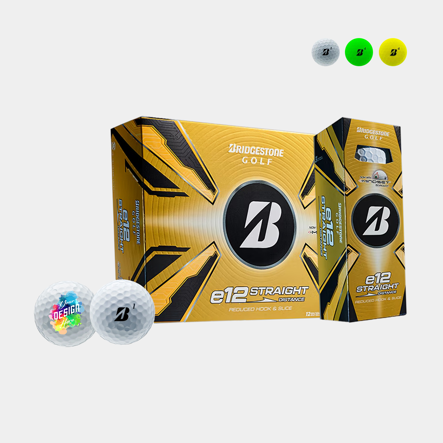 Bridgestone® e12 Straight Optimal Flight System Golf Balls