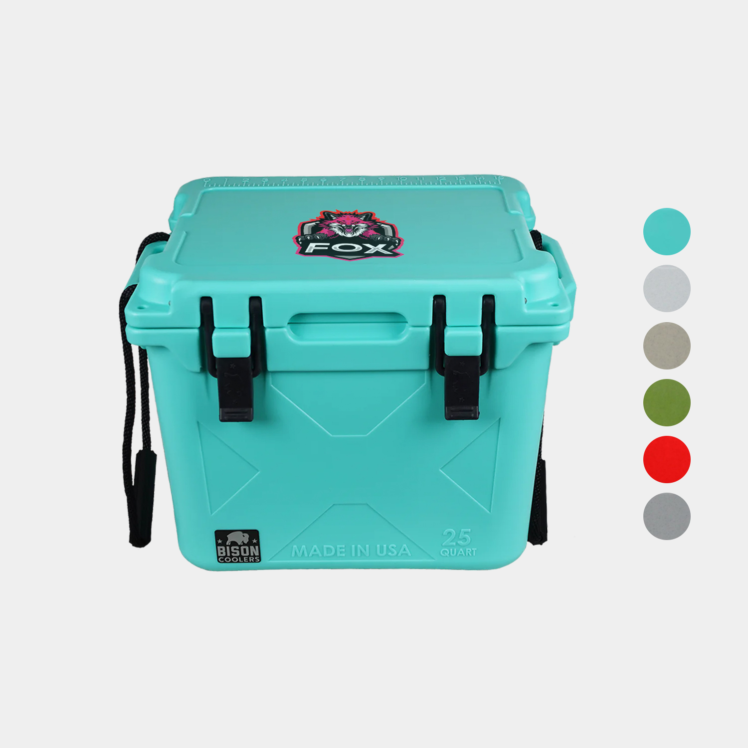 25 QT Bison® USA-Made Hard Cooler Ice Chest (20.5" x 17.625" x 15")
