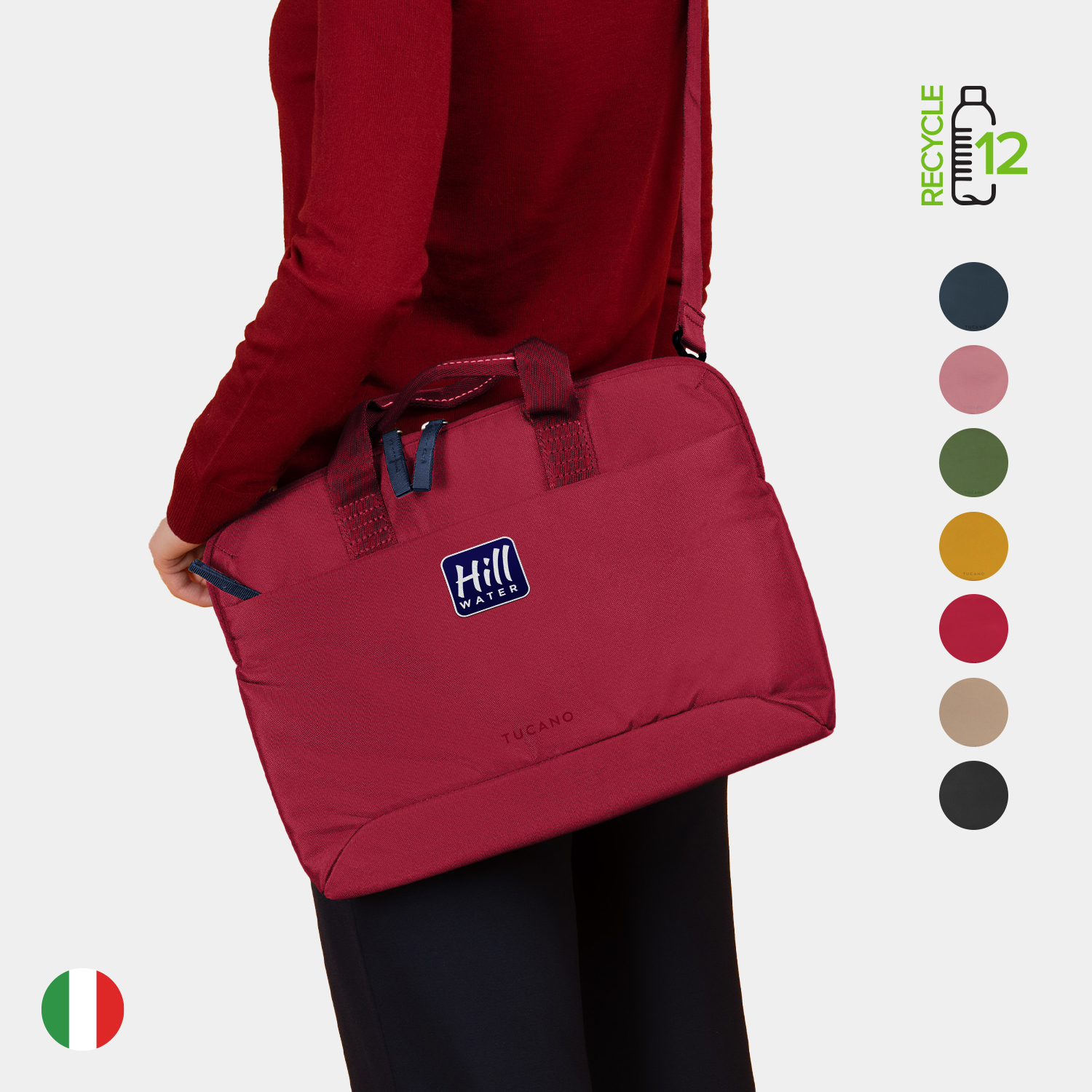 TUCANO® - Italy Recycled Anti-Shock Business Slim 16" Laptop Bag