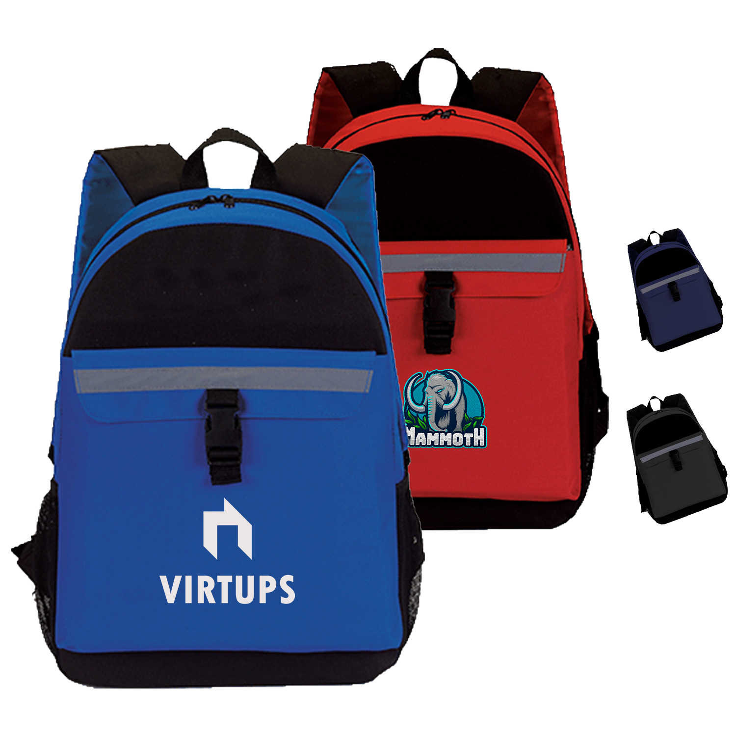 Premium 600D Vital Trek Backpack (12” x 17” x 5”)