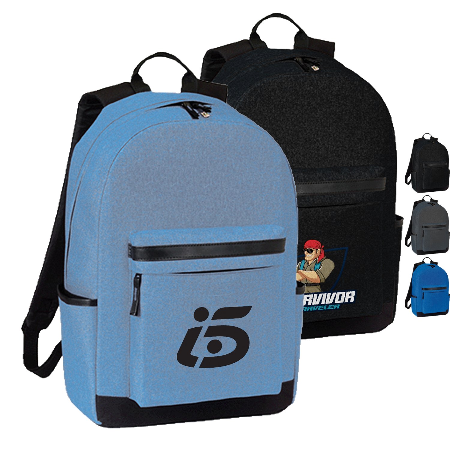 Premium TrendLine Campus Canvas Laptop Backpack (12” x 18” x 5”)