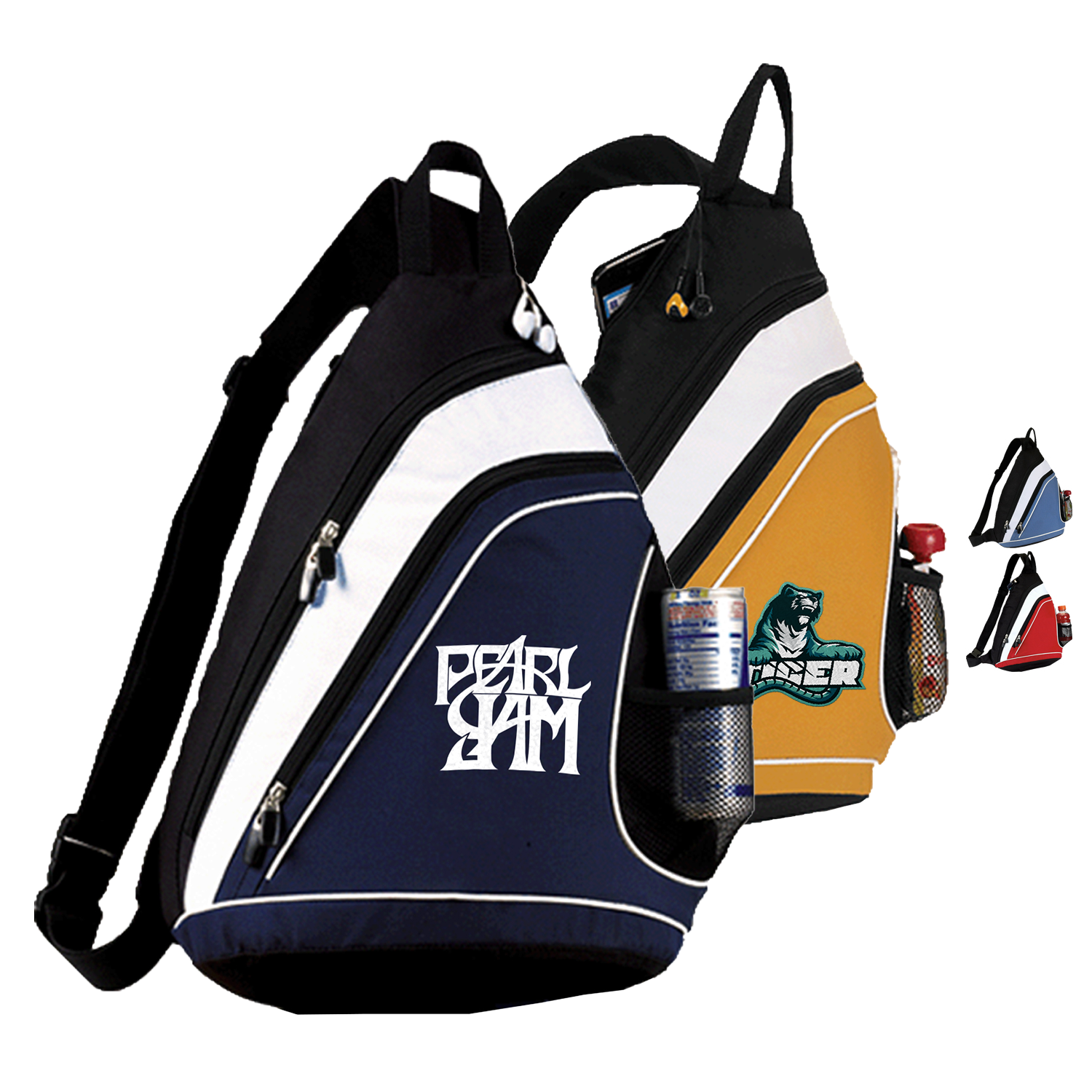 Premium Dynamic Explorer Sling Crossbody Backpack (13” x 18” x 6”)