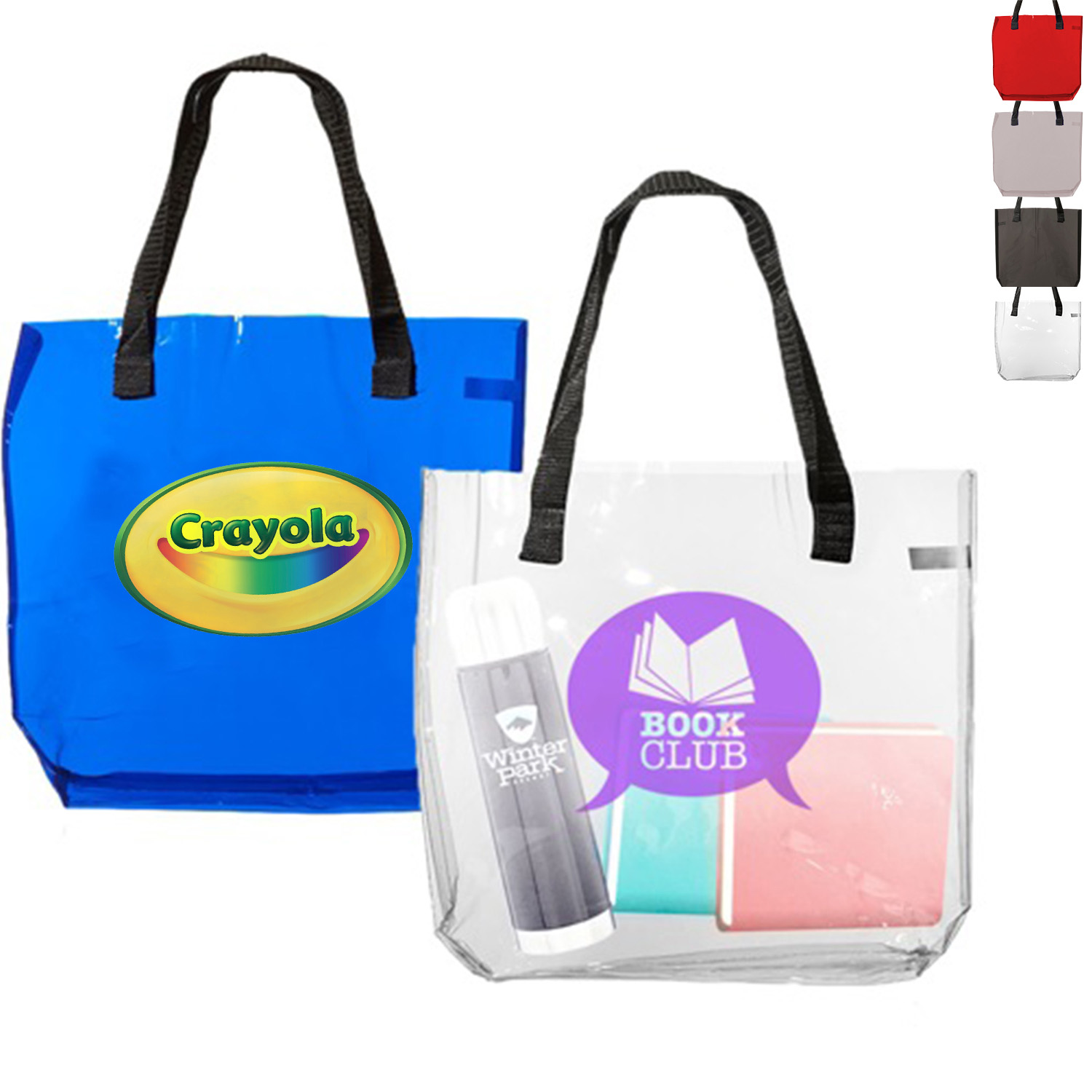 Classic Transparent Beach Tote bag w/ Handles