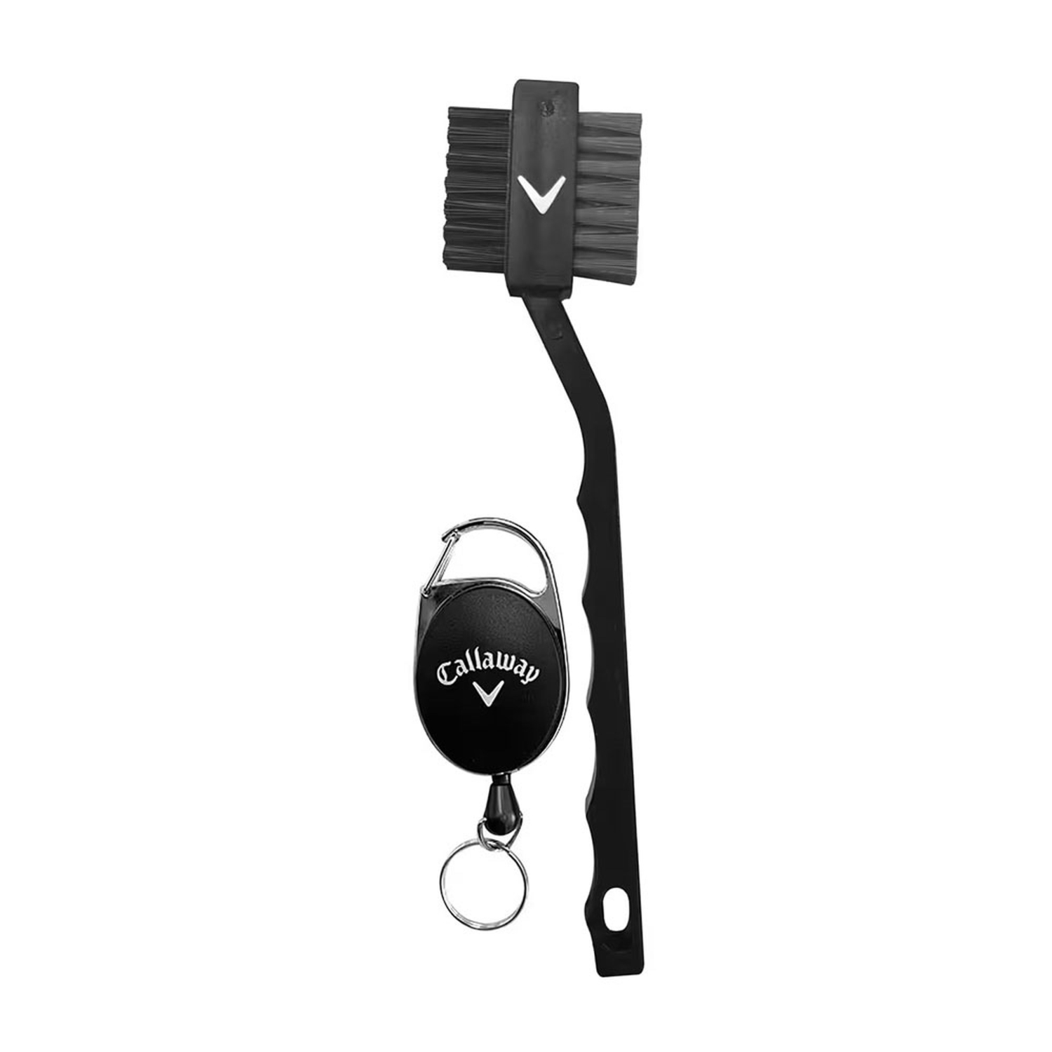Callaway® Dual-Sided Club Brush with Carabiner Badge Reel