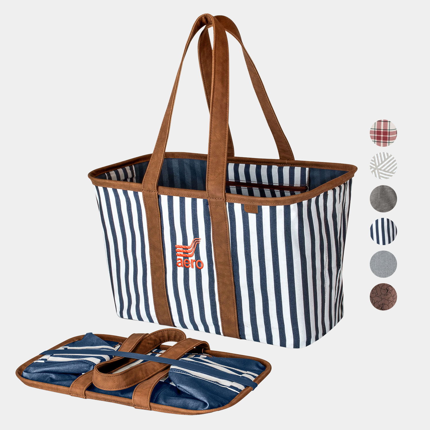 CleverMade® Premium Eco Foldaway Collapsible LUXE Tote