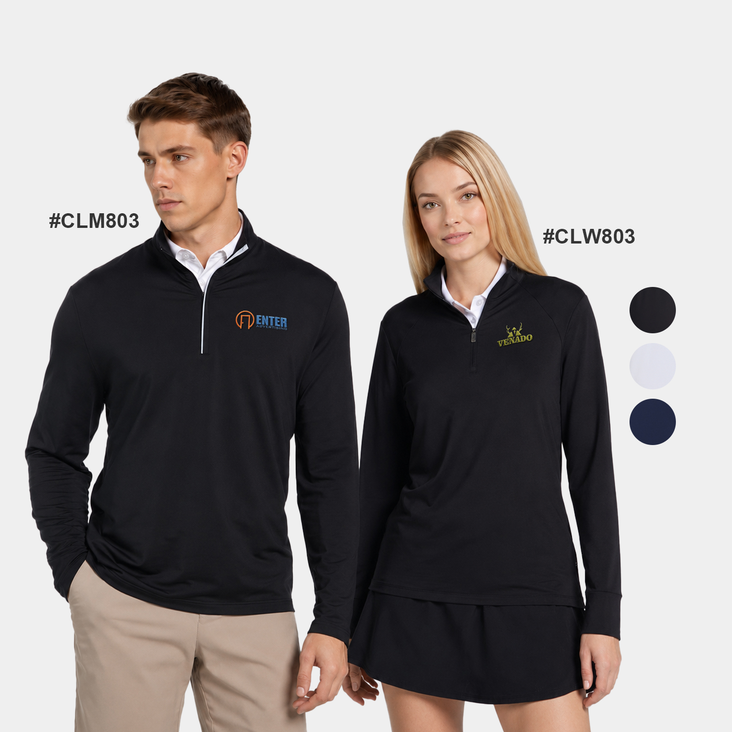 Callaway® UPF50 French Terry Women's Performance 1/4-Zip  with Custom Logo