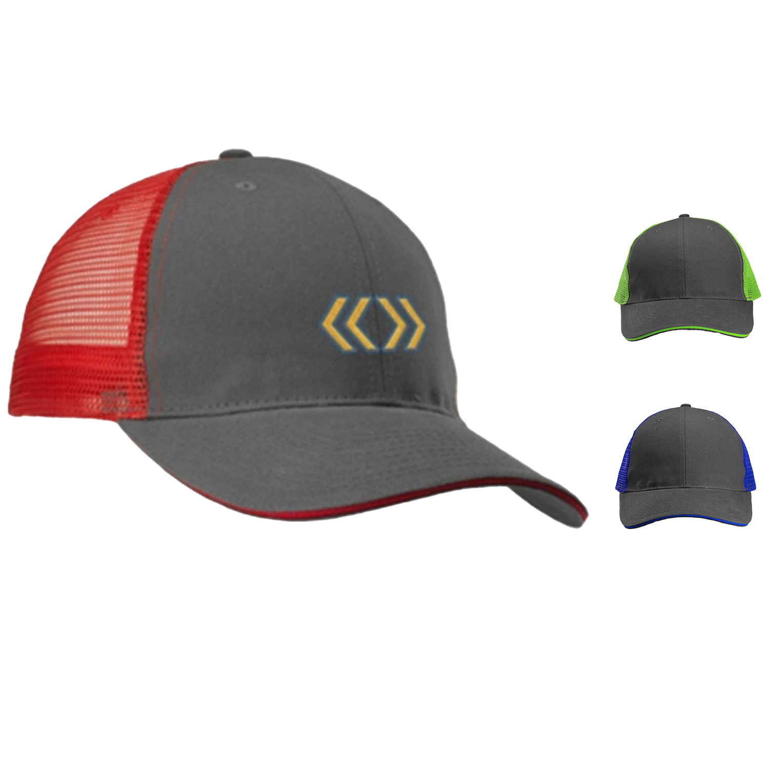Mesh Trucker Hats with Two-Tone Color