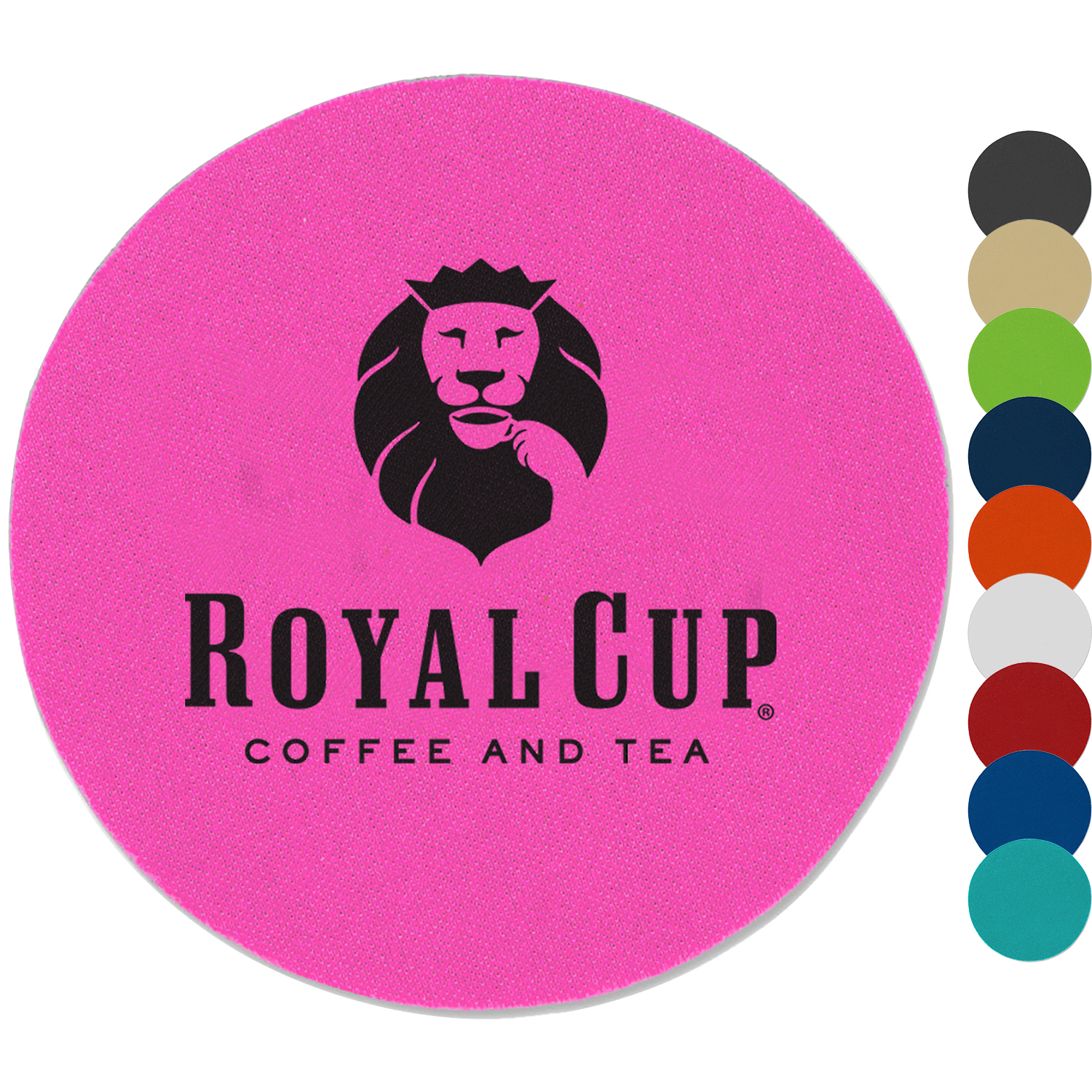 USA Printed 4" Round Foam Coaster w/ Custom Logo