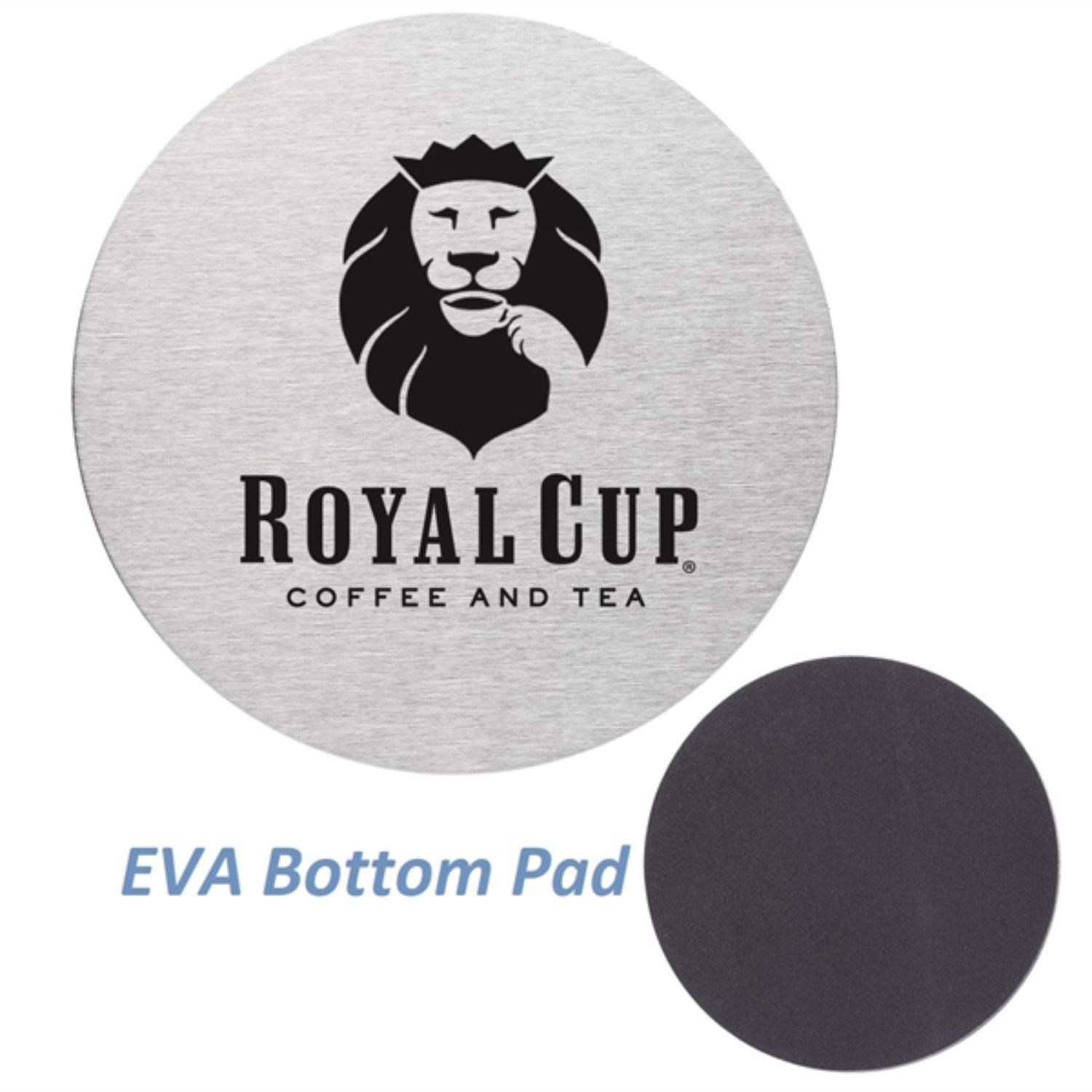 4" Round Stainless Steel Coasters w/ Custom Imprint