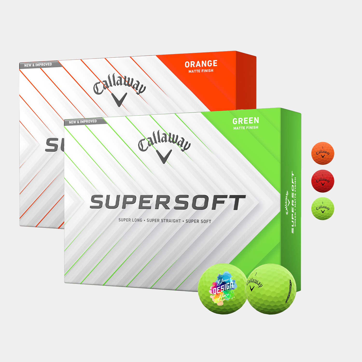 Callaway® 12 Pack Supersoft Matte Golf Balls