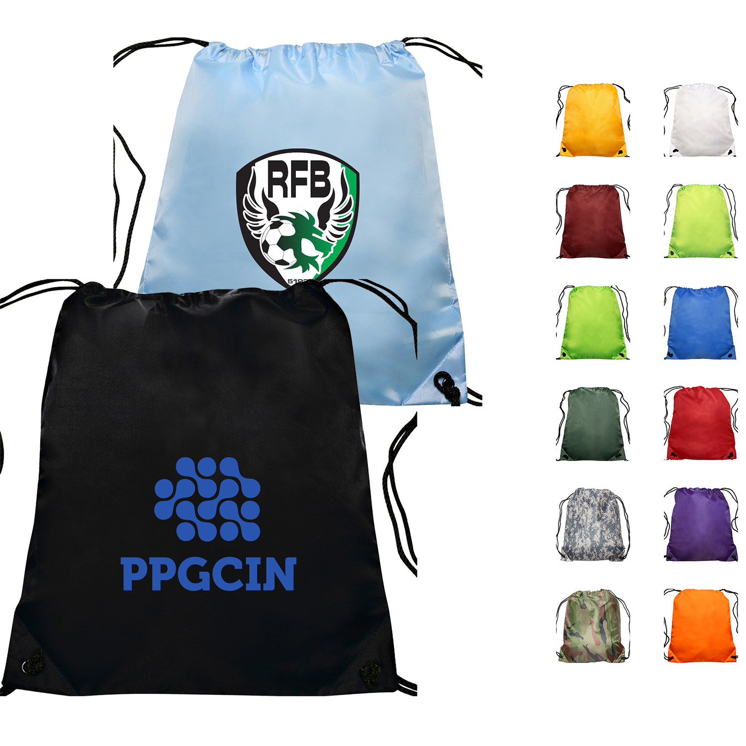 Traditional Bags Drawstring polyester backpack