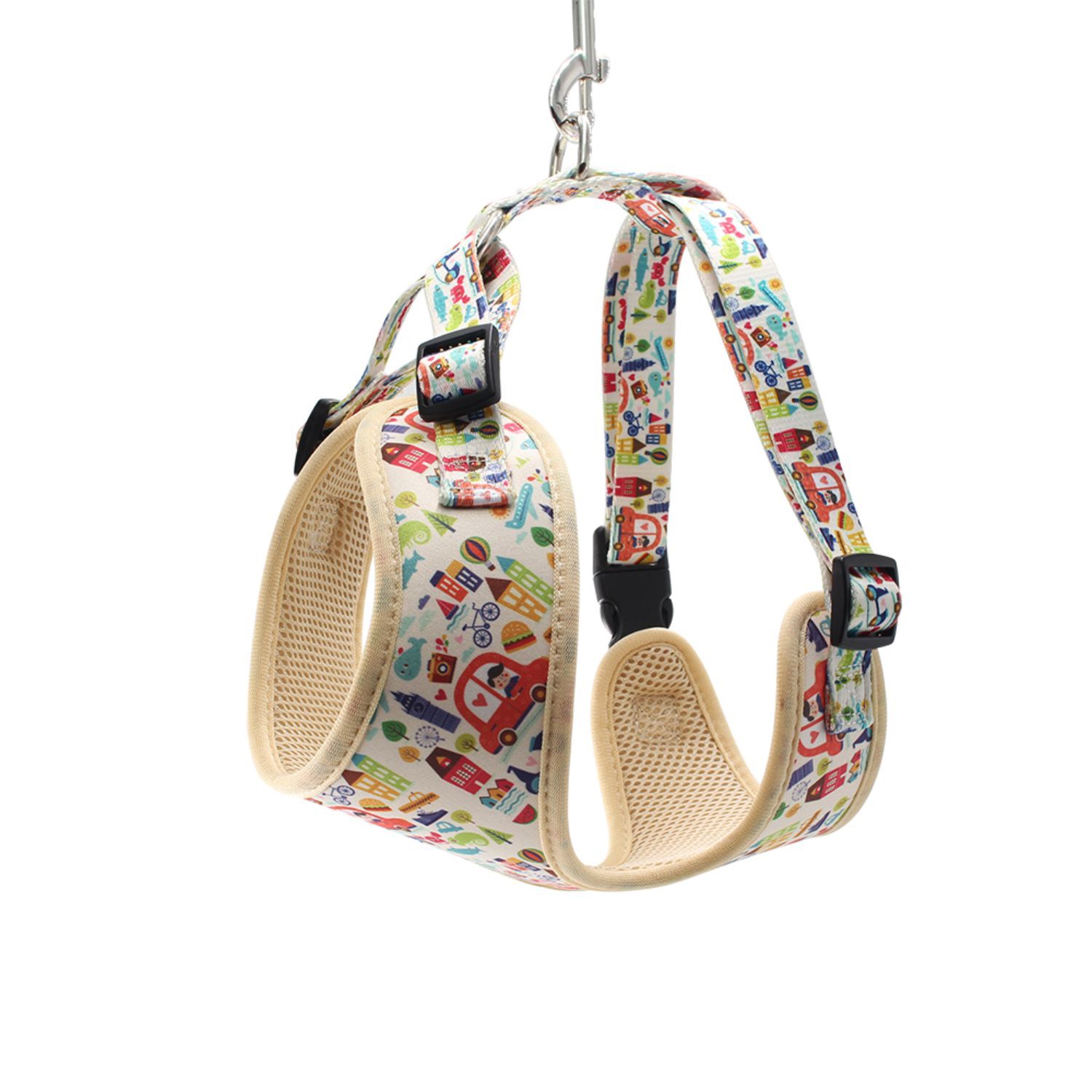 Pet Vest Harness Medium with Breathable Mesh Sublimation