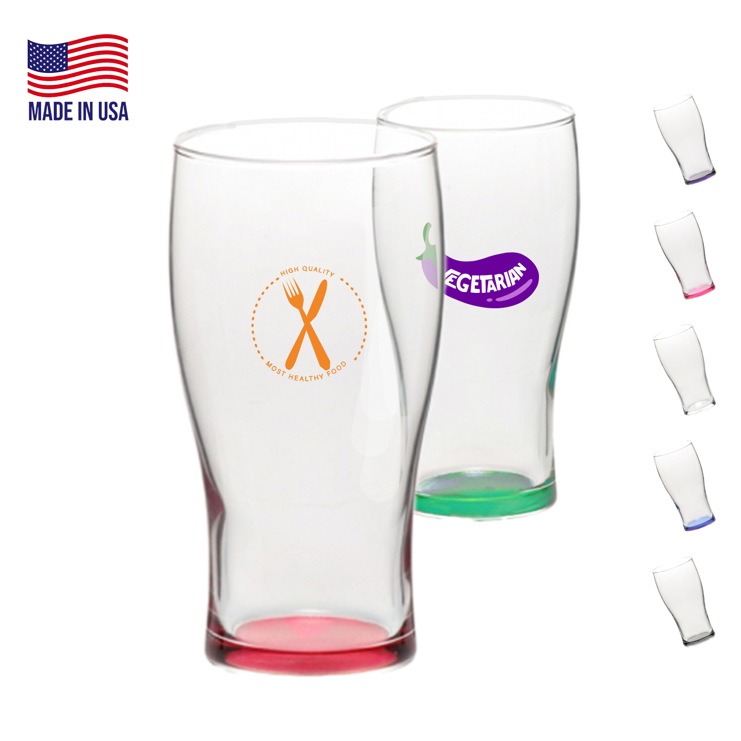 16 oz. USA Made Libbey Beverage Glasses