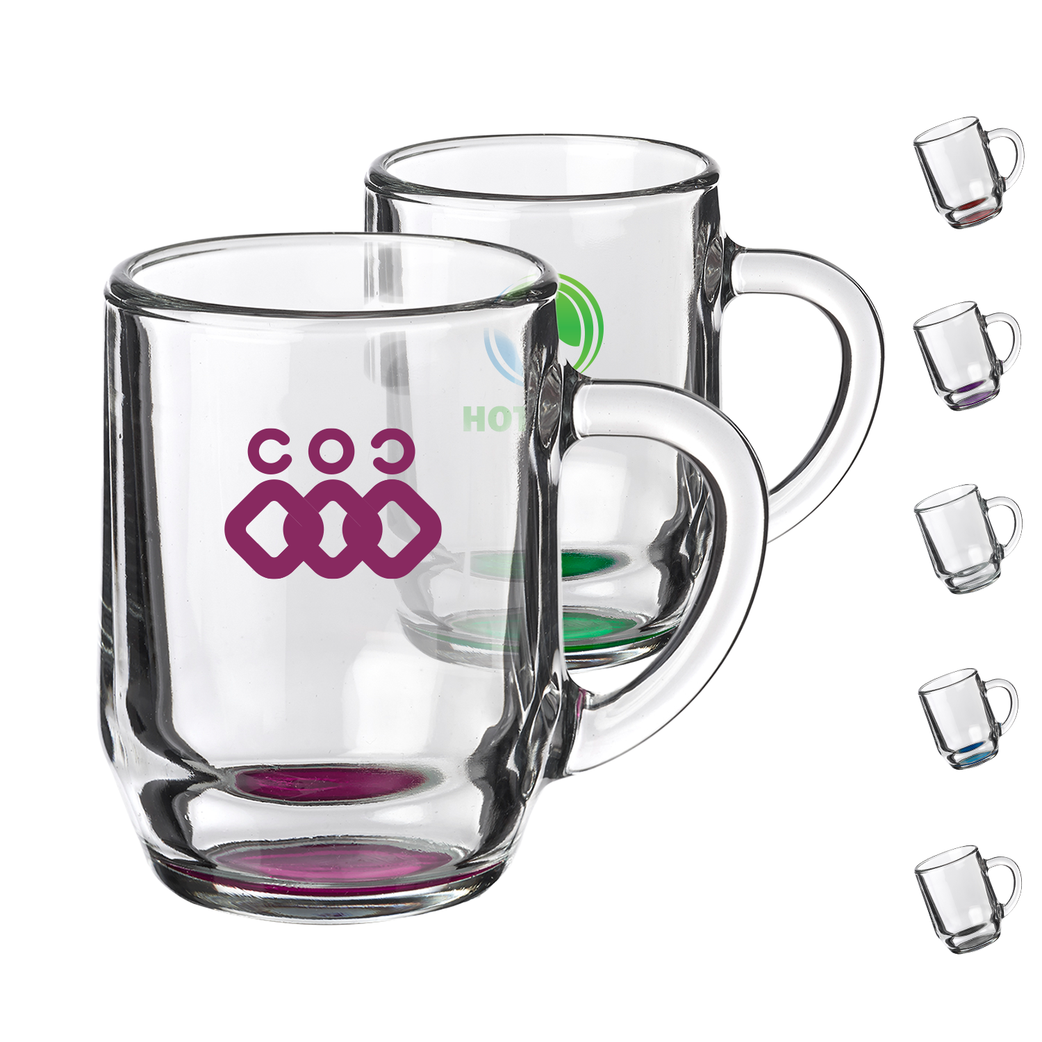 10 oz. Libbey Glass Mugs