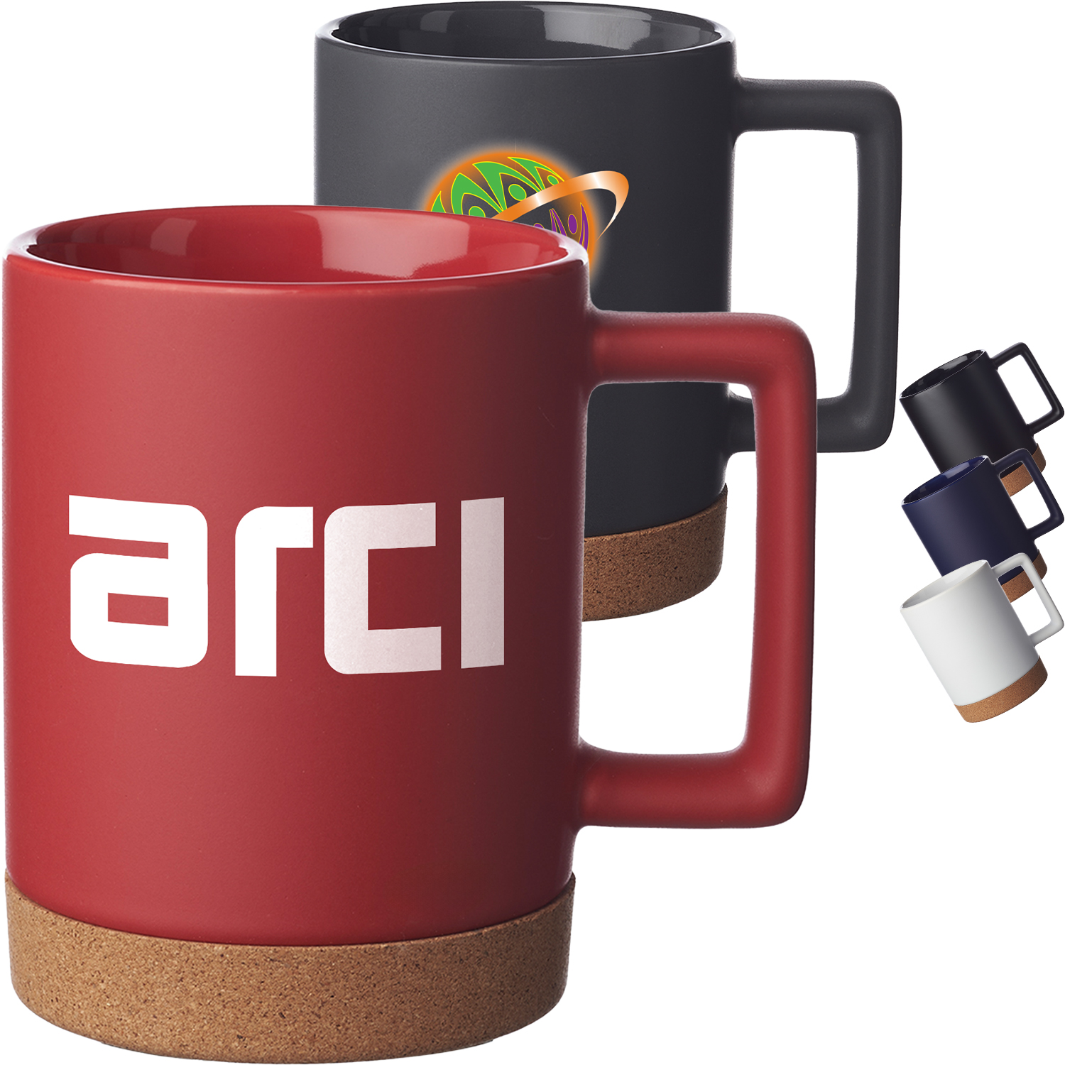 Ceramic Mug with Cork Base – 15 oz.