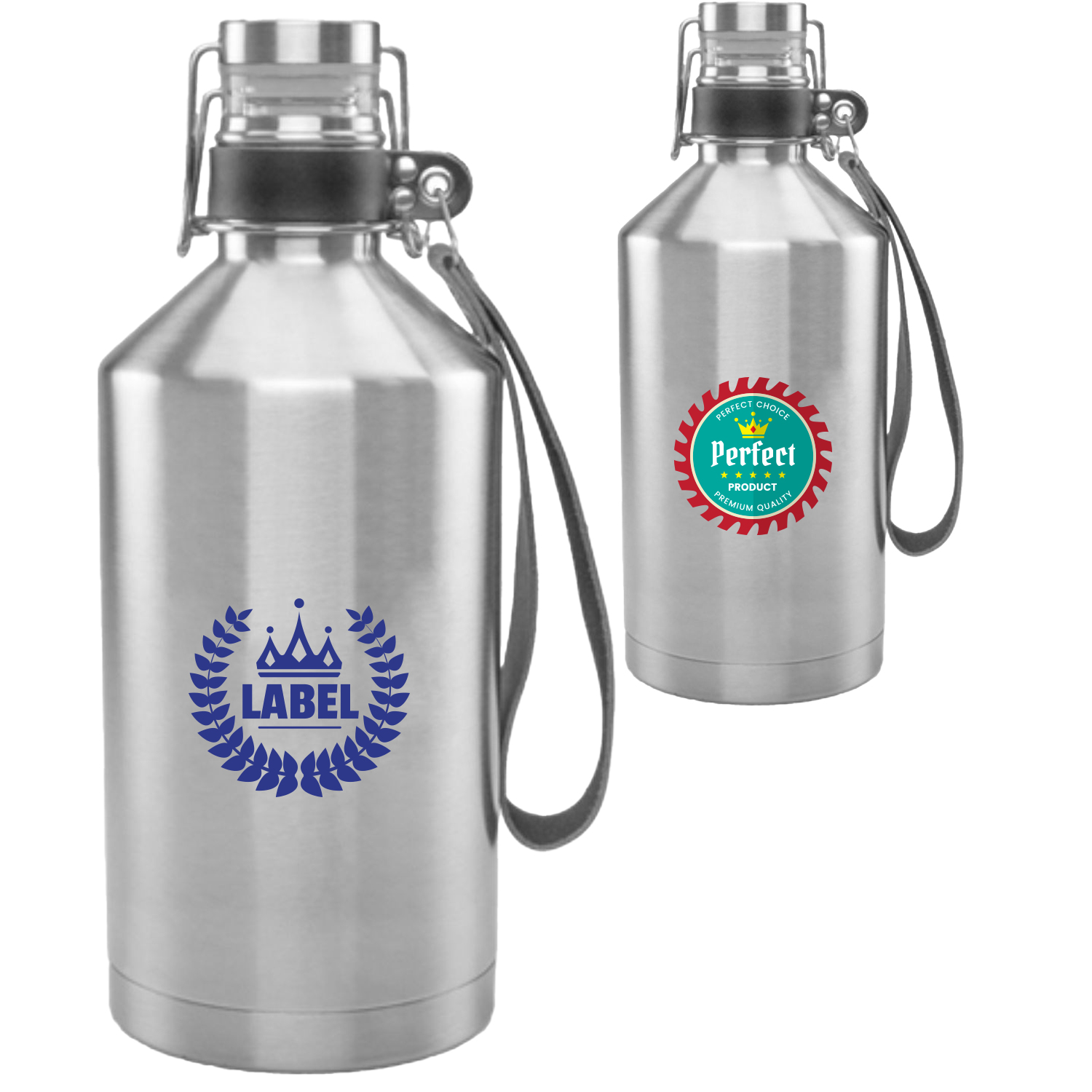 64 oz Stainless Steel Canteen Growlers