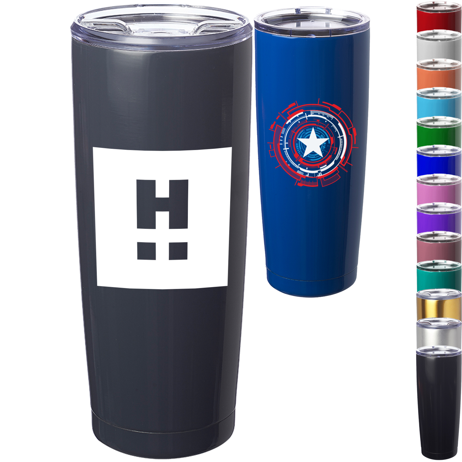 20 oz. Stainless Steel Clear Sip Lid Coffee Tumbler
