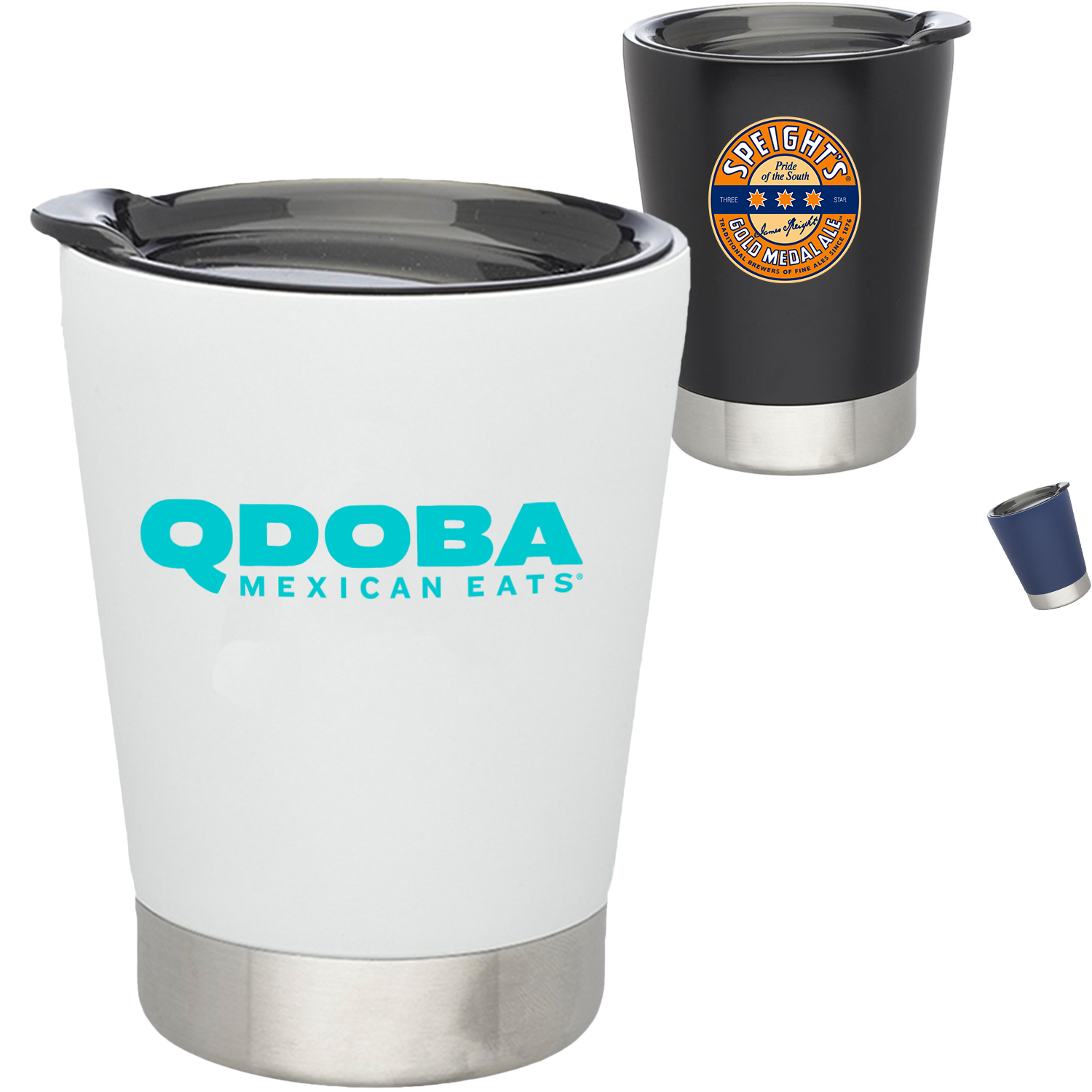 12 oz. Vacuum Insulated Double Wall Stainless Steel Travel Mugs