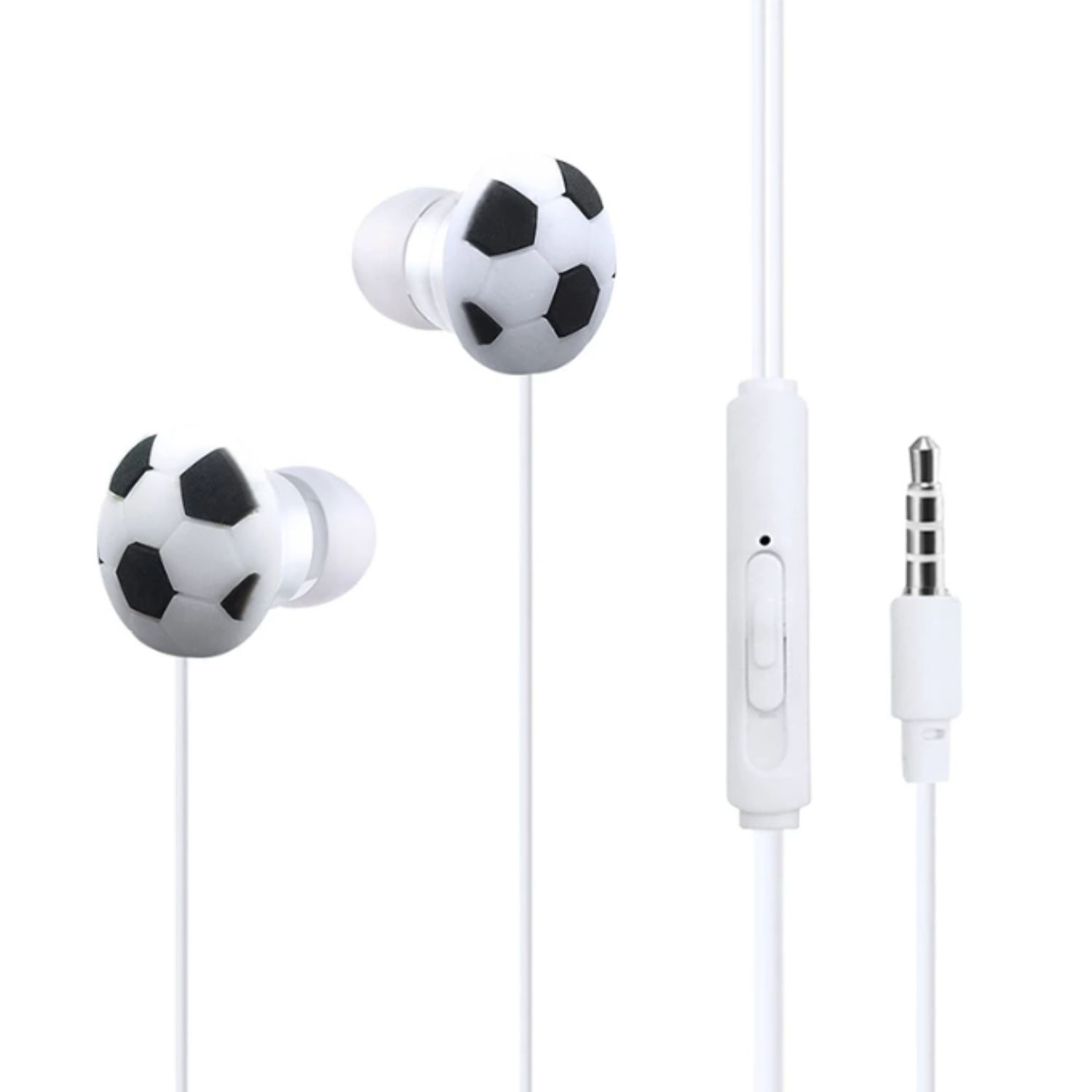 Soccer Style Wired Earbuds w/ Custom Imprint