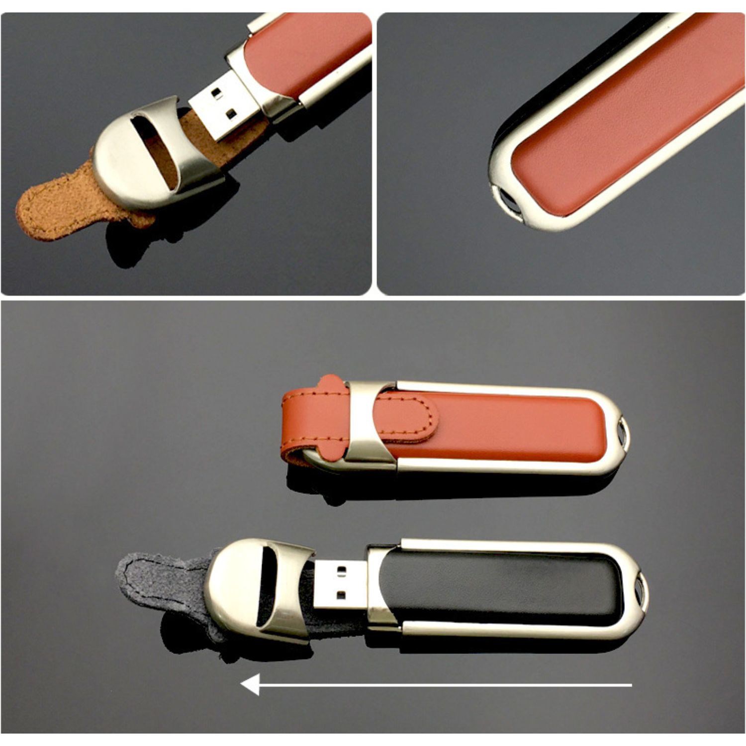Leather Buckle USB Flash Drive 2