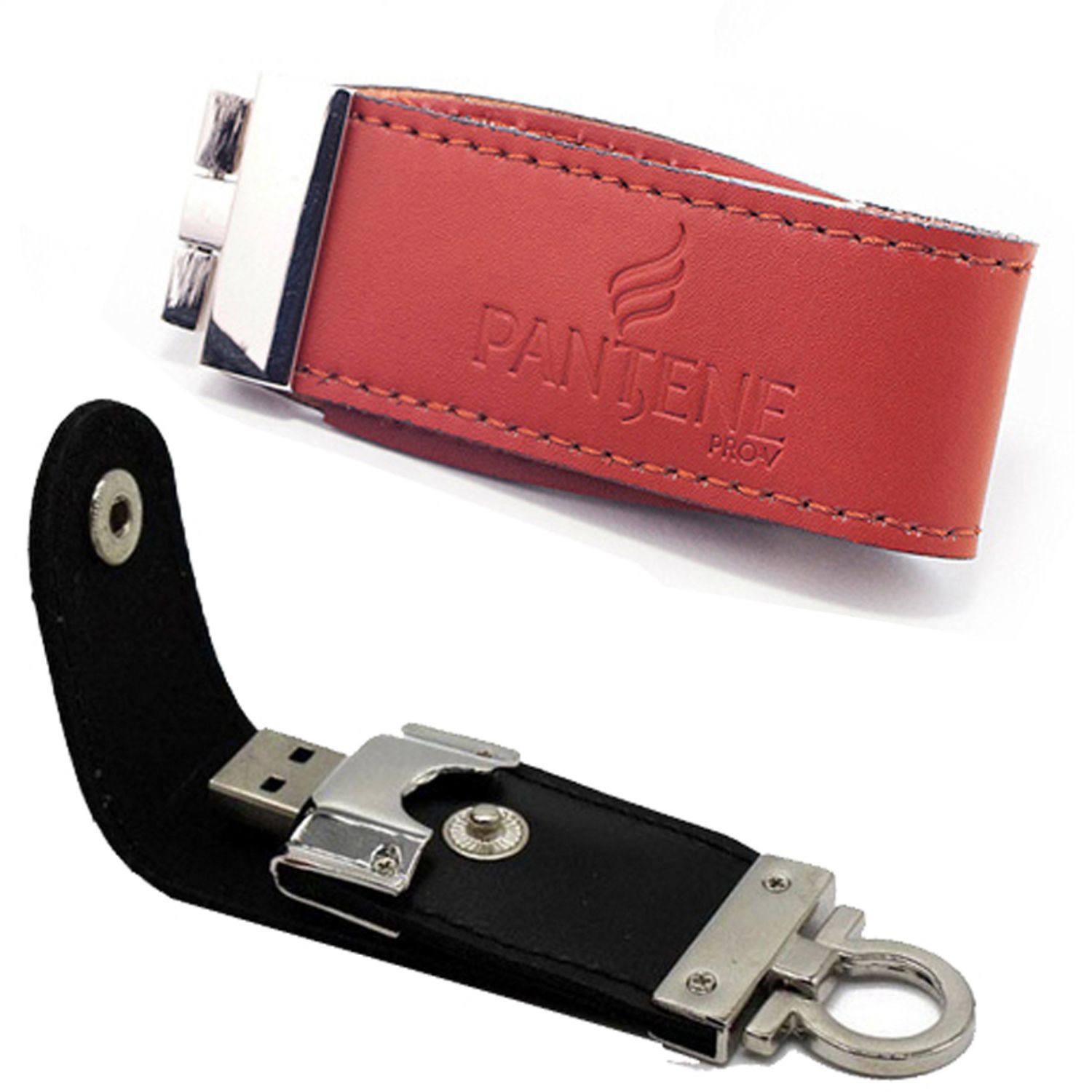 Jersey Leather USB with Keychain