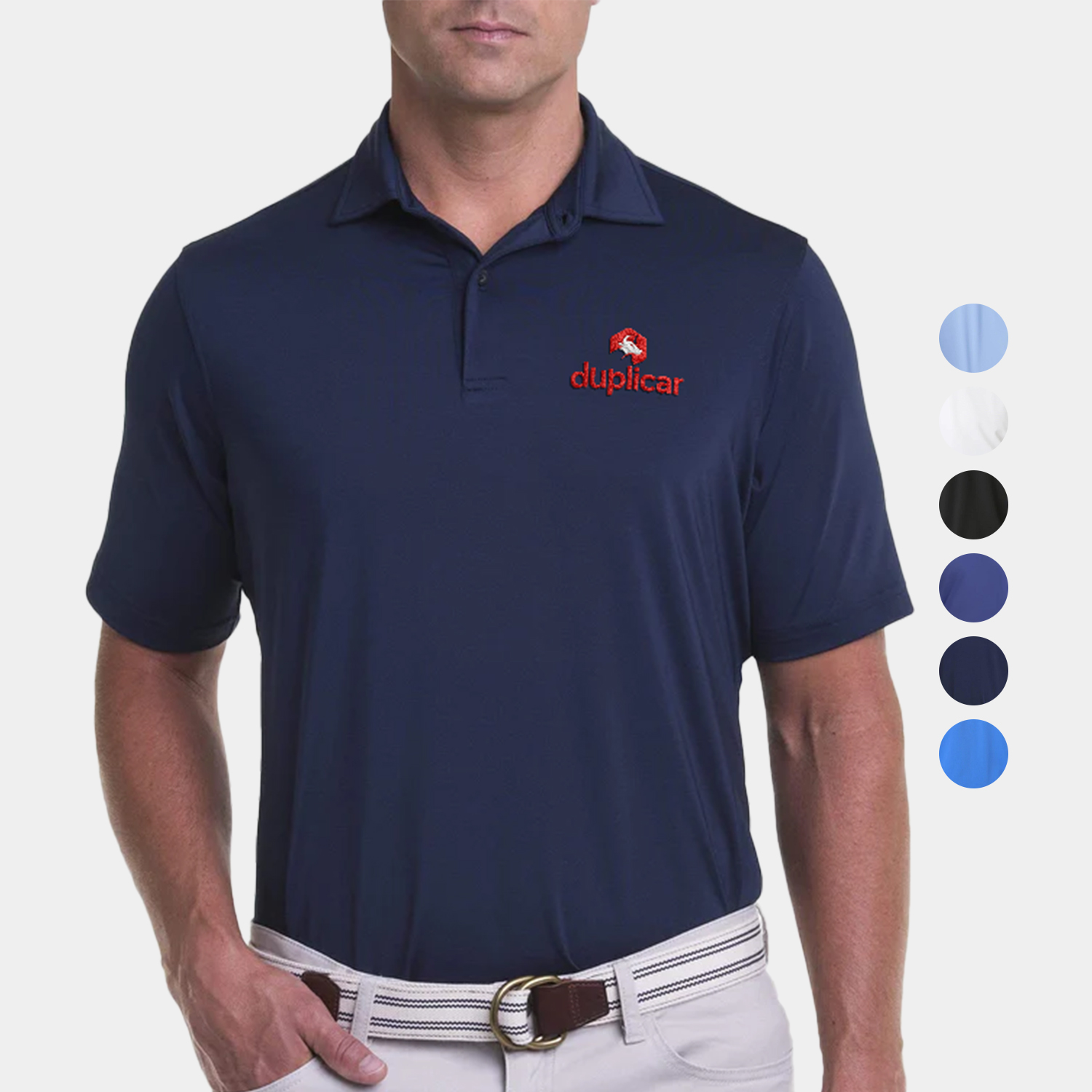 Fairway & Greene® Tournament Tech Jersey Solid Polo with UPF 50+ Protection