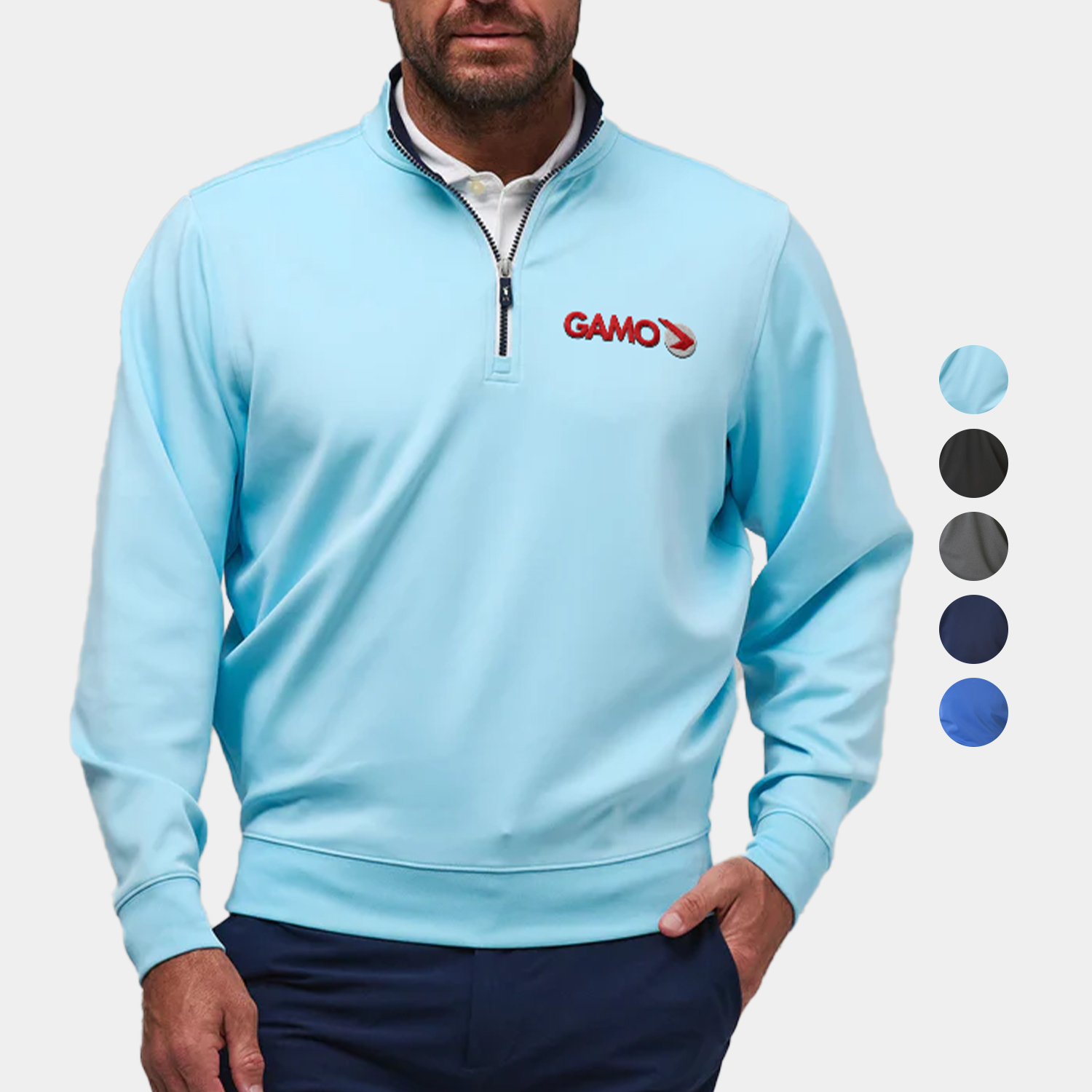 Fairway & Greene® Caves Quarter Zip Pullover with UPF 50+ sun protection