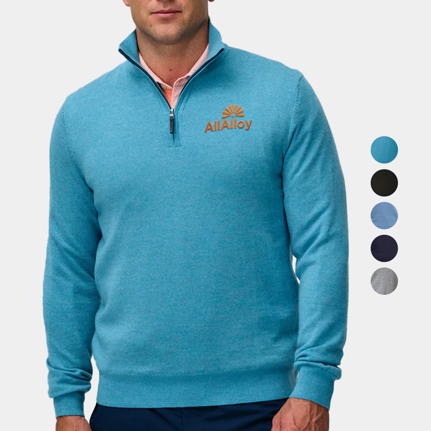 Fairway & Greene® Baruffa Merino Quarter Zip Windsweater