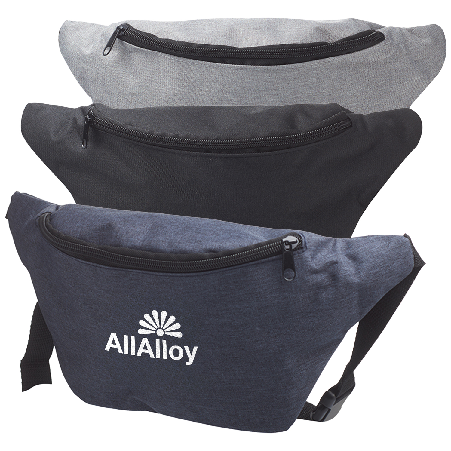 Travel Fanny Pack w/ Zippered Compartment & Buckle Closure