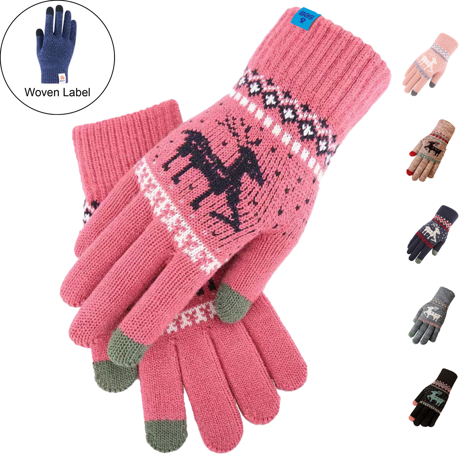 Adult Female Gloves w/ 2 Finger Touch