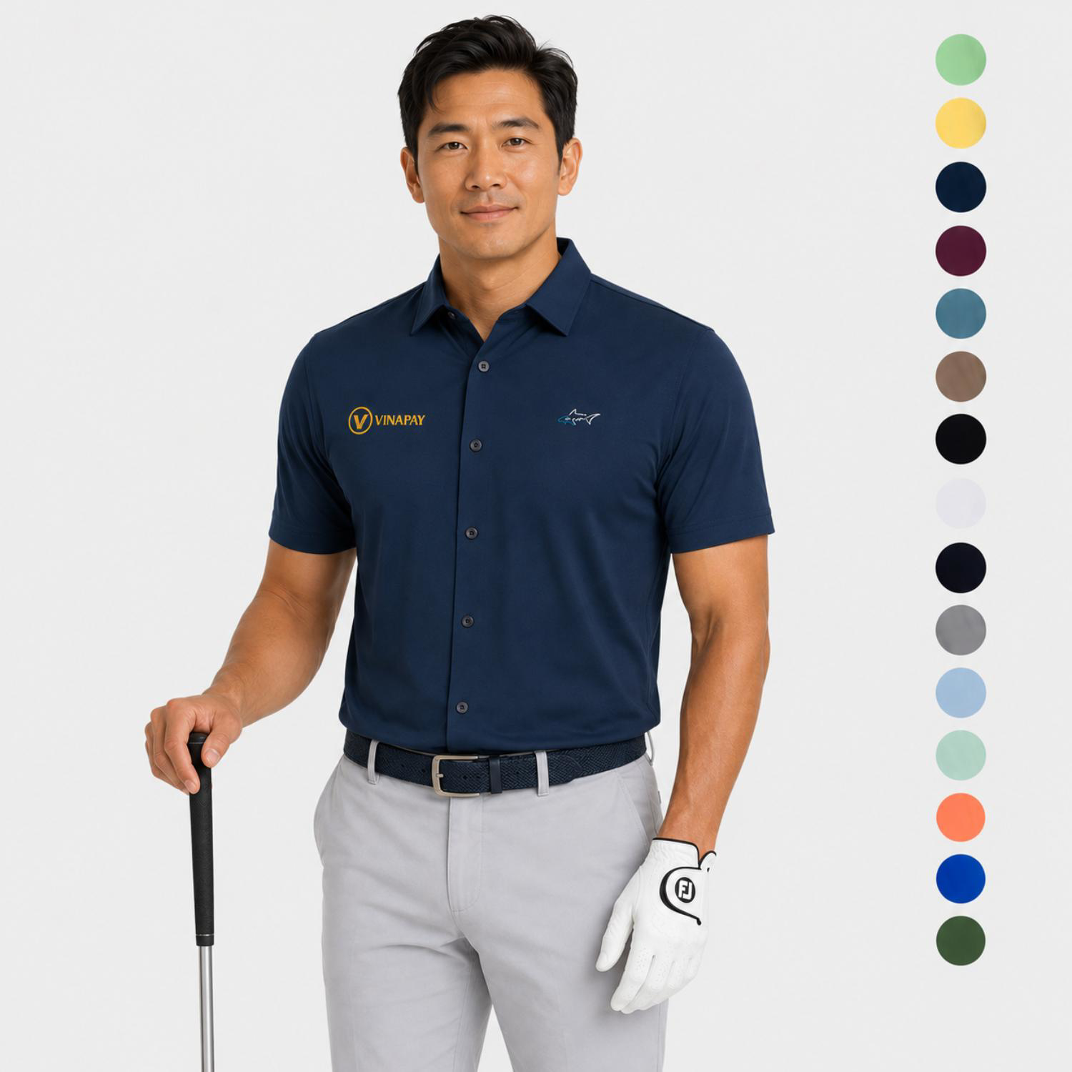 Gregnorman® Full Button Pique UPF 20+ Polo
