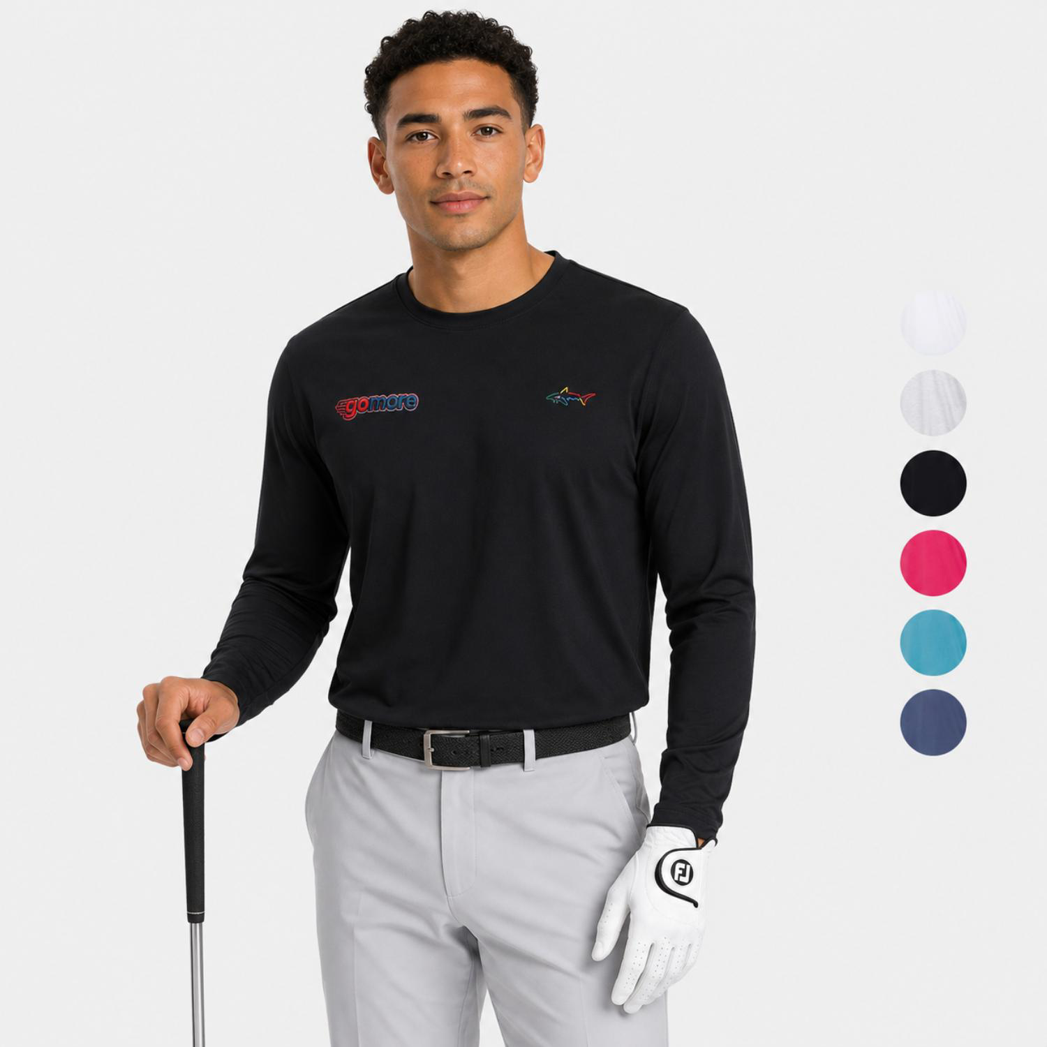 Gregnorman® Soft Cotton Long Sleeve Shark Tee