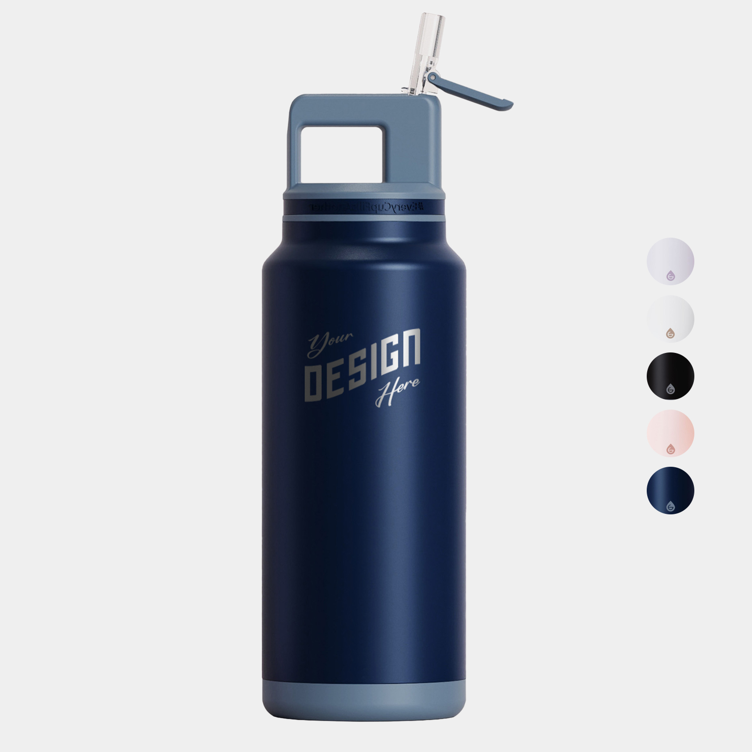 40 oz. GROSCHE® ALPINE Flip ‘N Sip Insulated Water Bottle With Straw