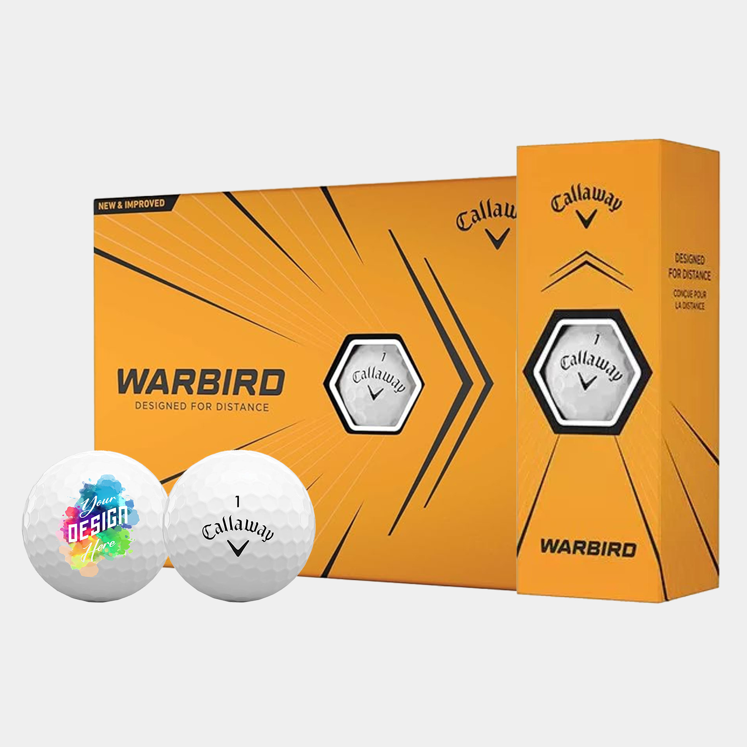 Callaway® 12 Pack Warbird Golf Balls with Custom Imprints