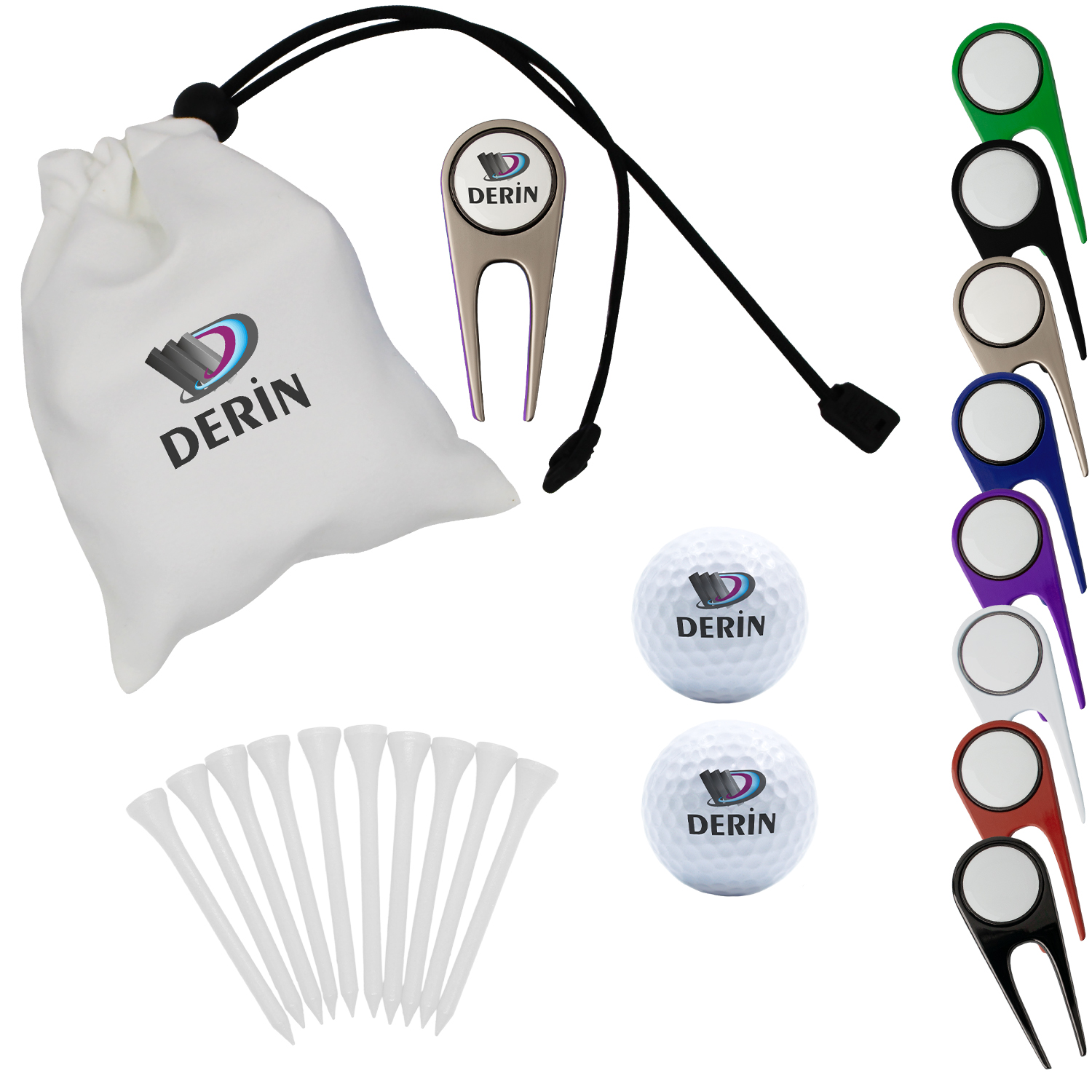 Microfiber Pouch Pack: Golf Essentials with Custom Logo