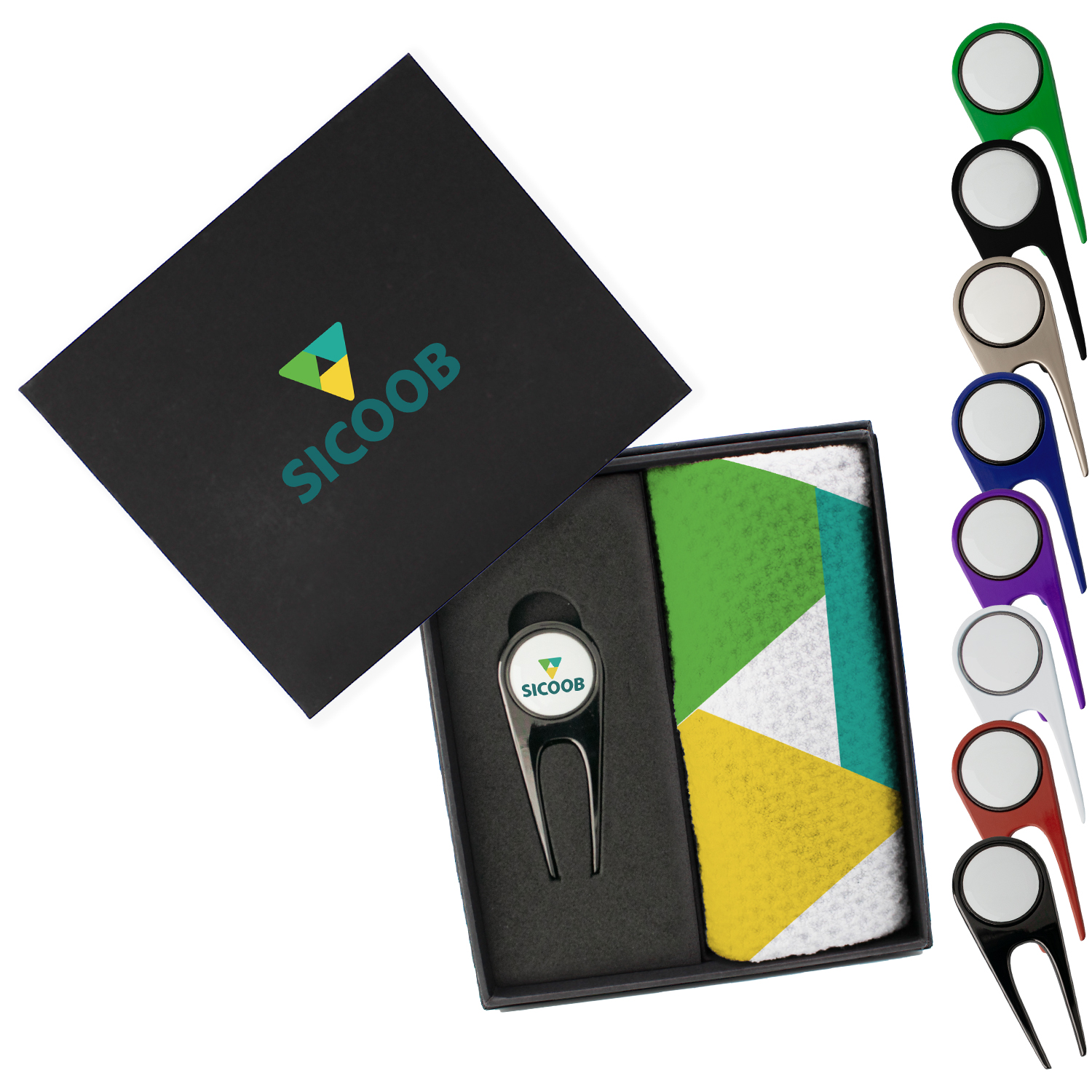 Dormie Towel Mini Presentation Box with Divot Tool