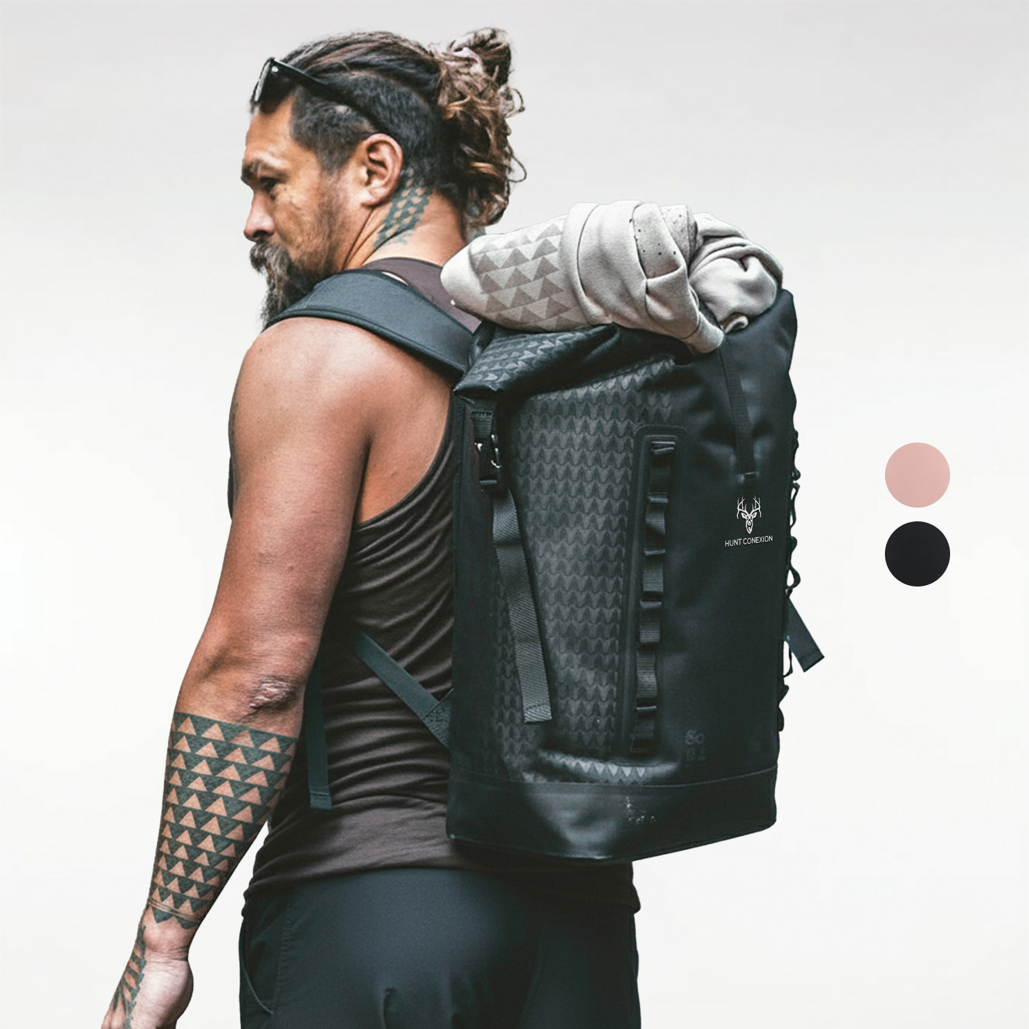 GOT BAG® ROLLTOP Jason Mamoa – GOTS Certified Ocean Plastic Backpack