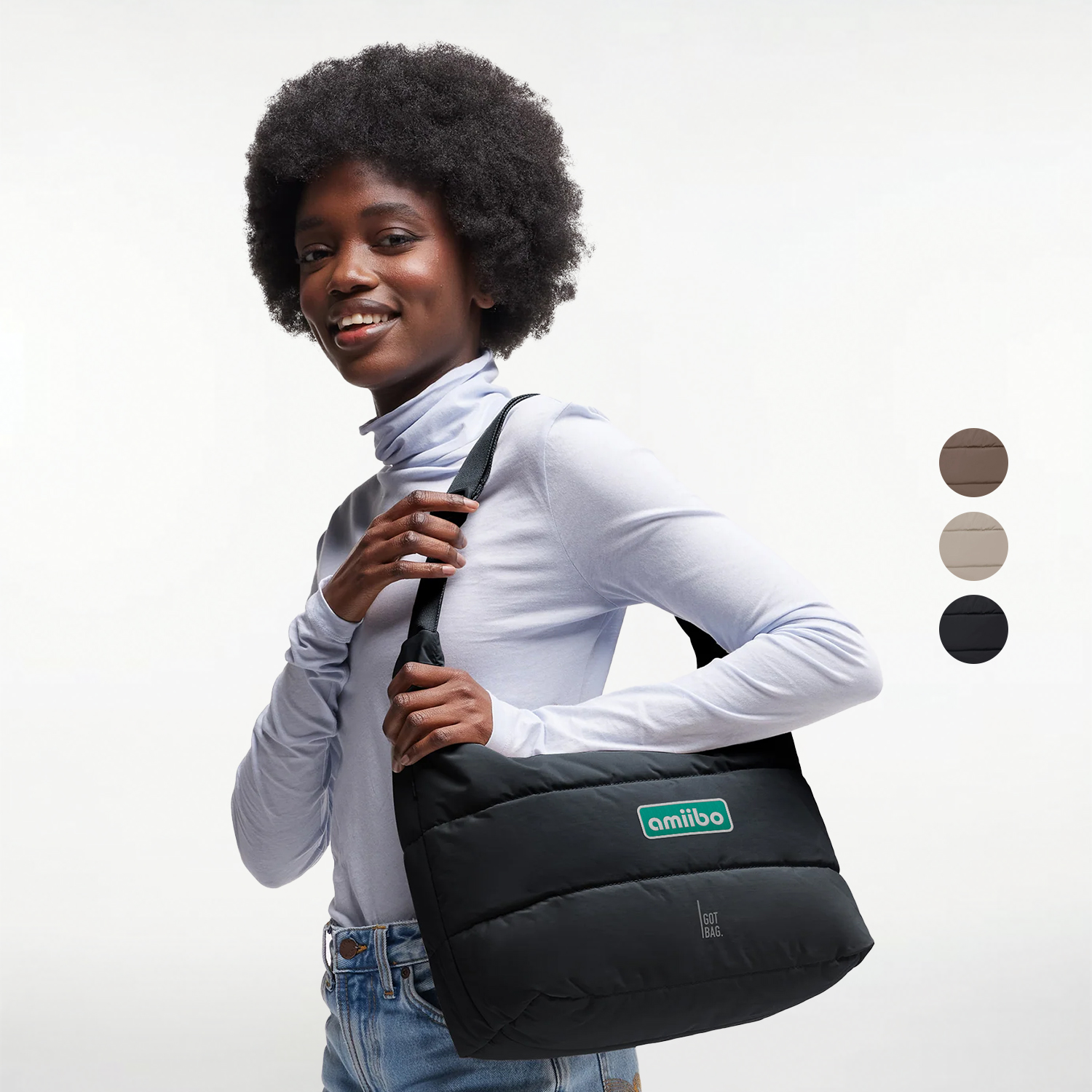 GOT BAG® Puffer Square - GOTS Certified Ocean Plastic Tote Bag