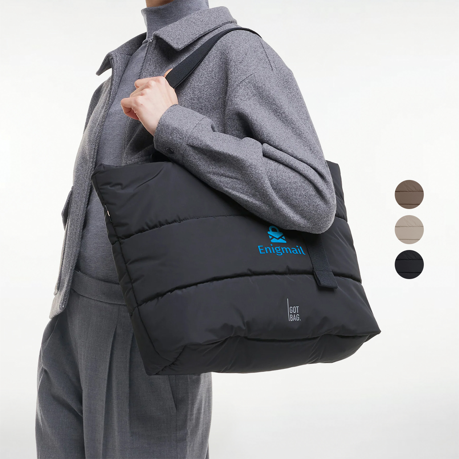 GOT BAG® Puffer - GOTS Certified Ocean Plastic Tote Bag